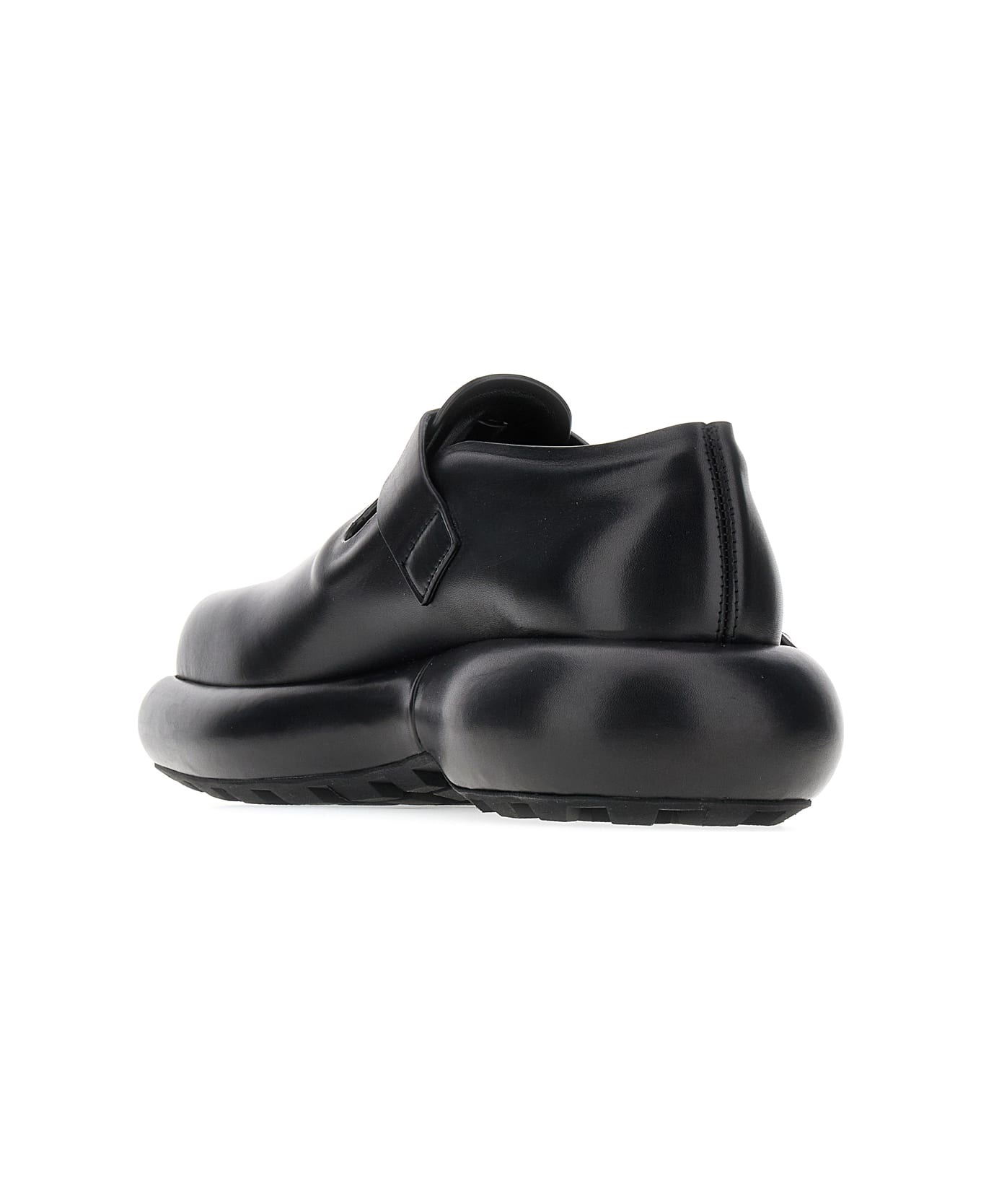 Jil Sander Black Leather Buckle Shoes - 1