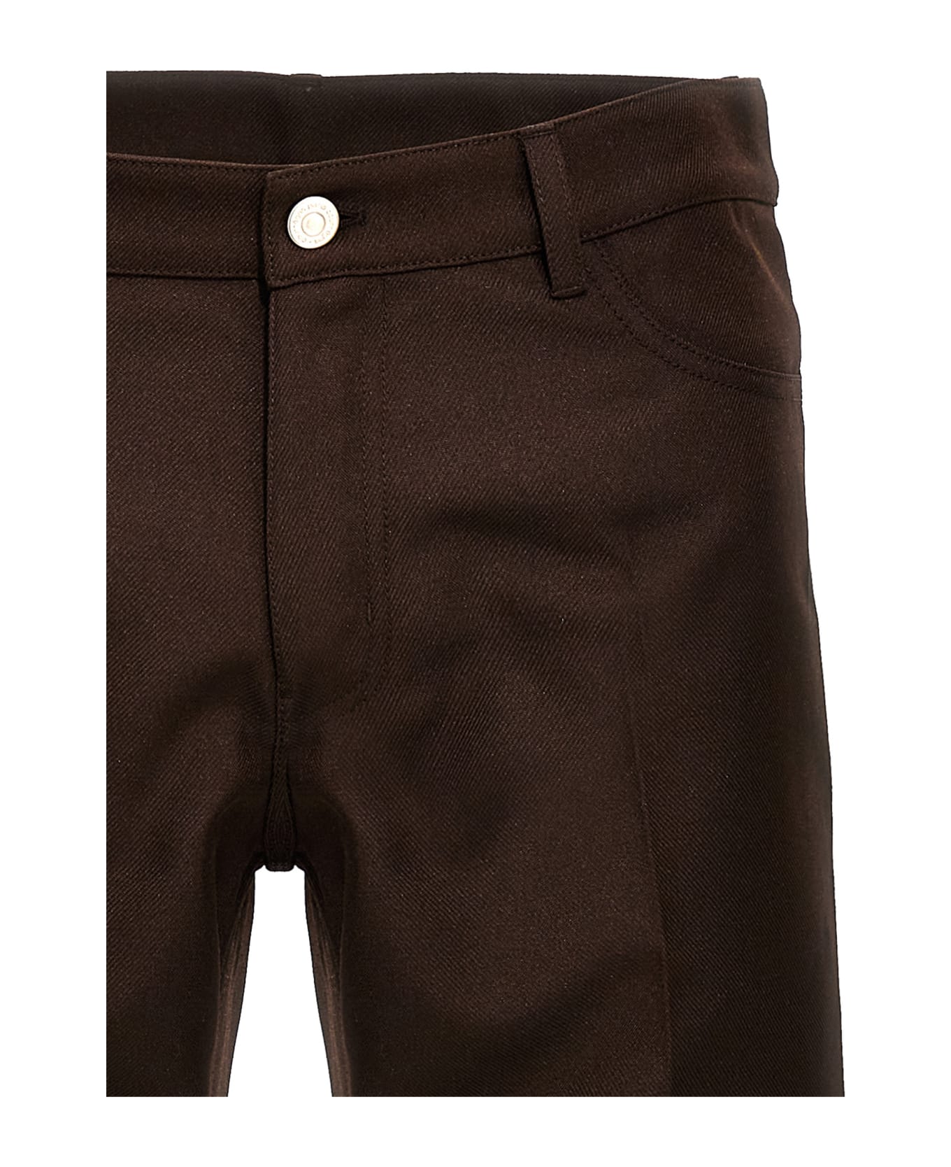 Courrèges '70's Bootcut' Pants - Brown ボトムス