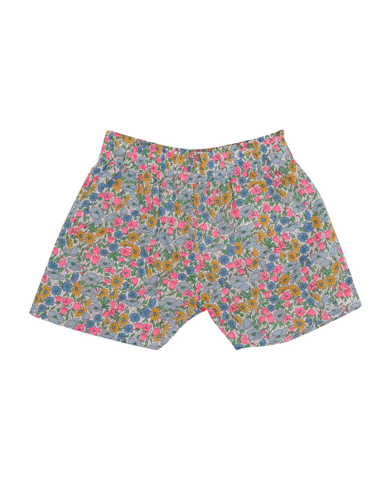 MC2 Saint Barth Girl Pullup Shorts - MULTICOLOR