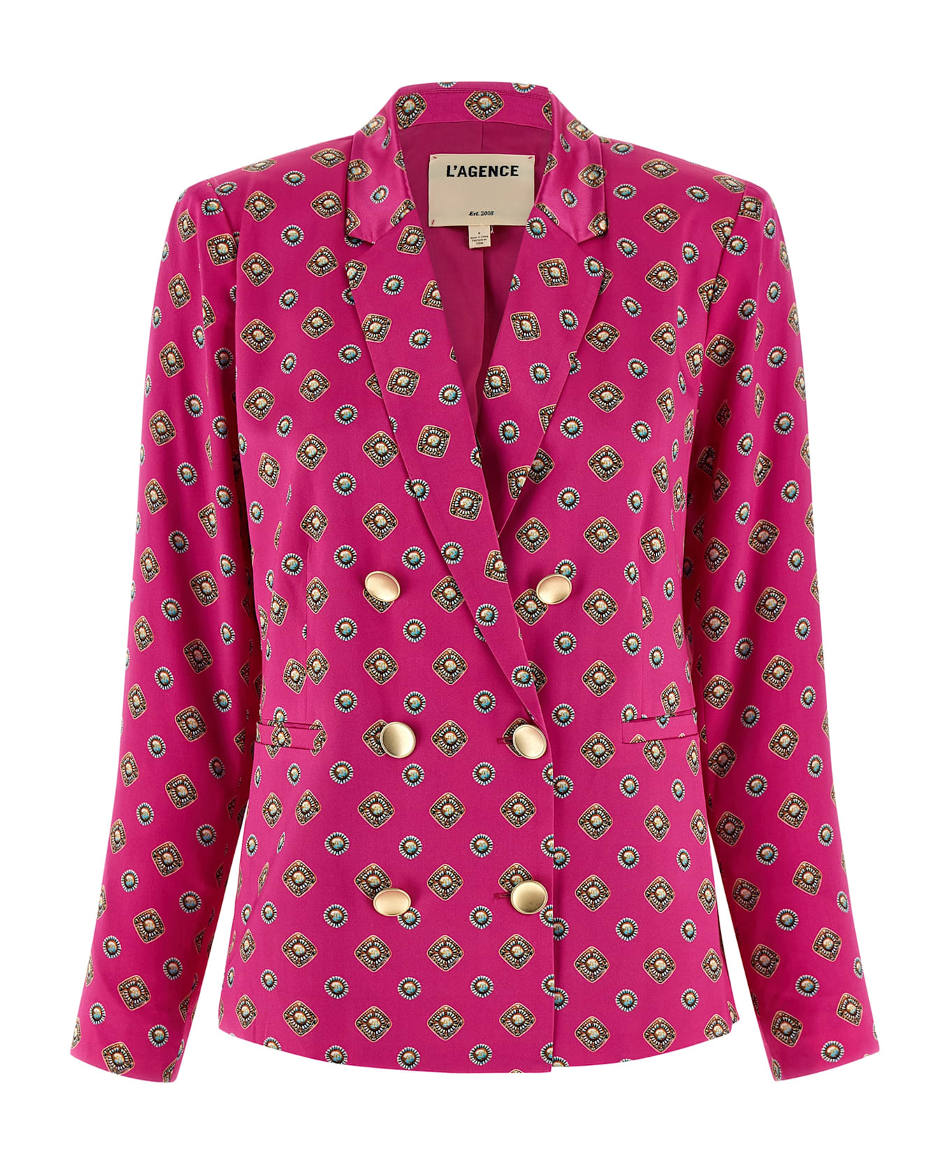 L'Agence 'colin' Blazer - Fuchsia