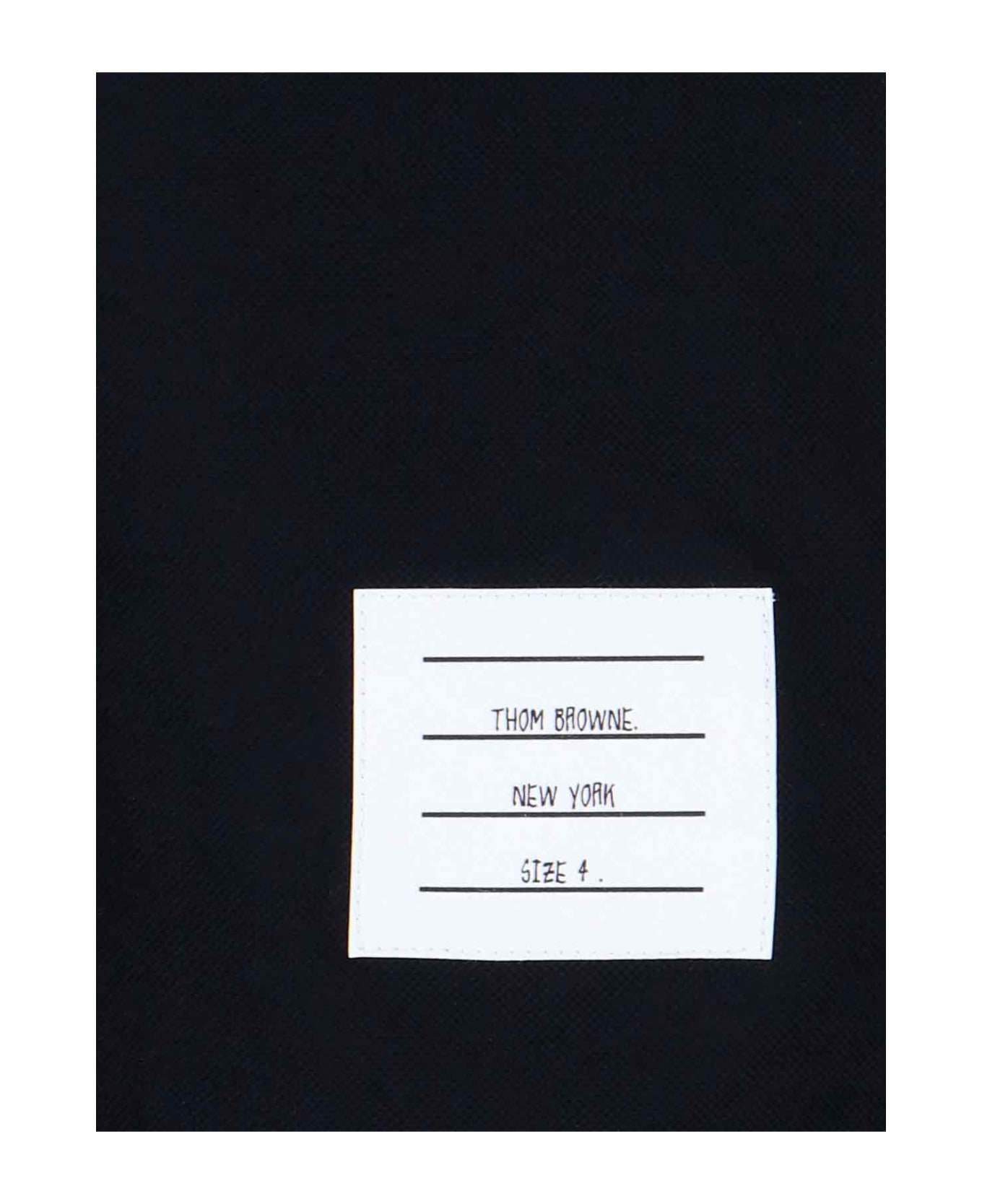 Thom Browne Logo Polo Shirt - Navy