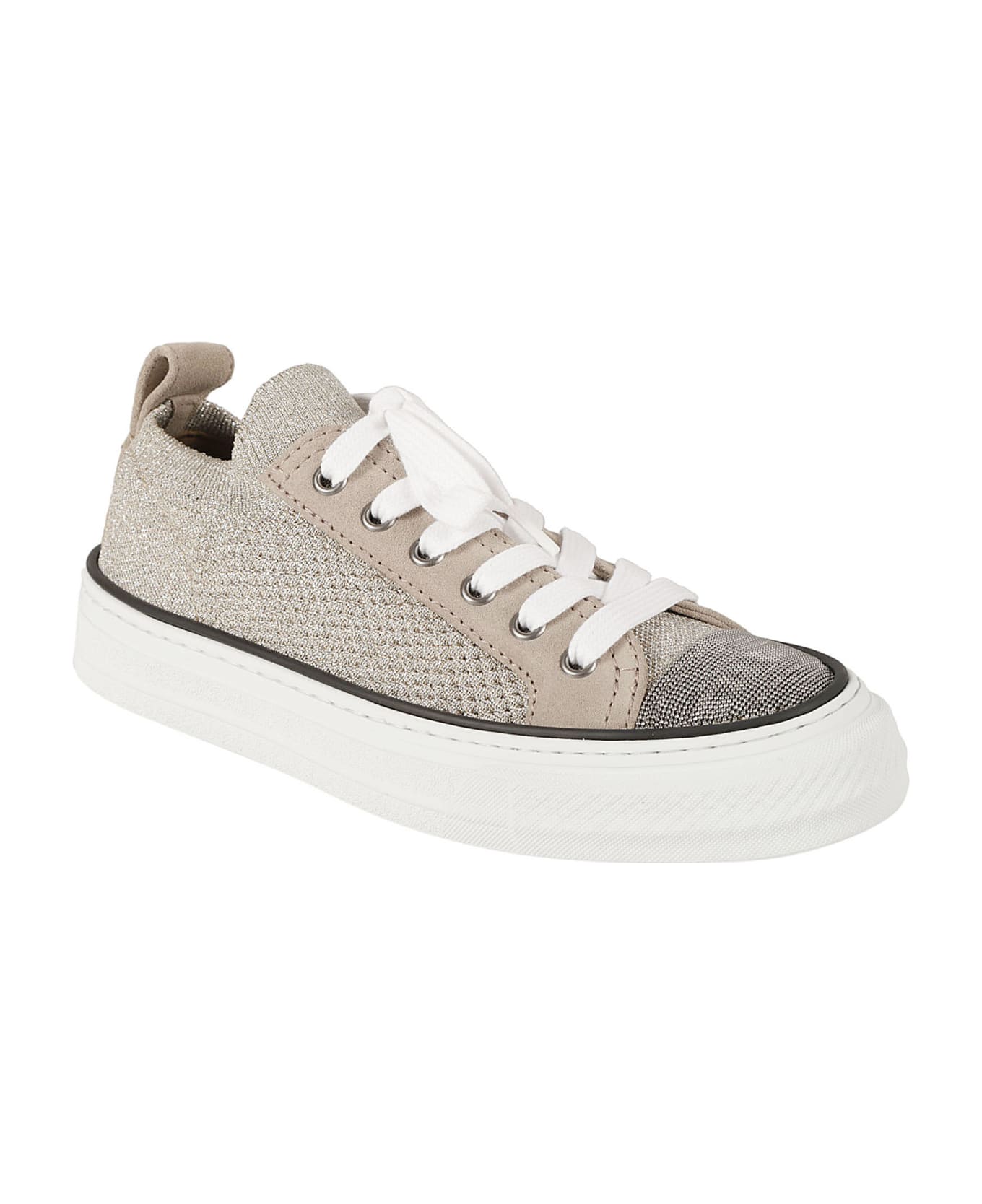 Brunello Cucinelli Pair Of Sneakers - Sand