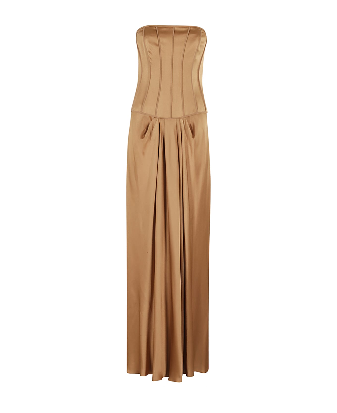 Alberta Ferretti Abito Satin - Beige