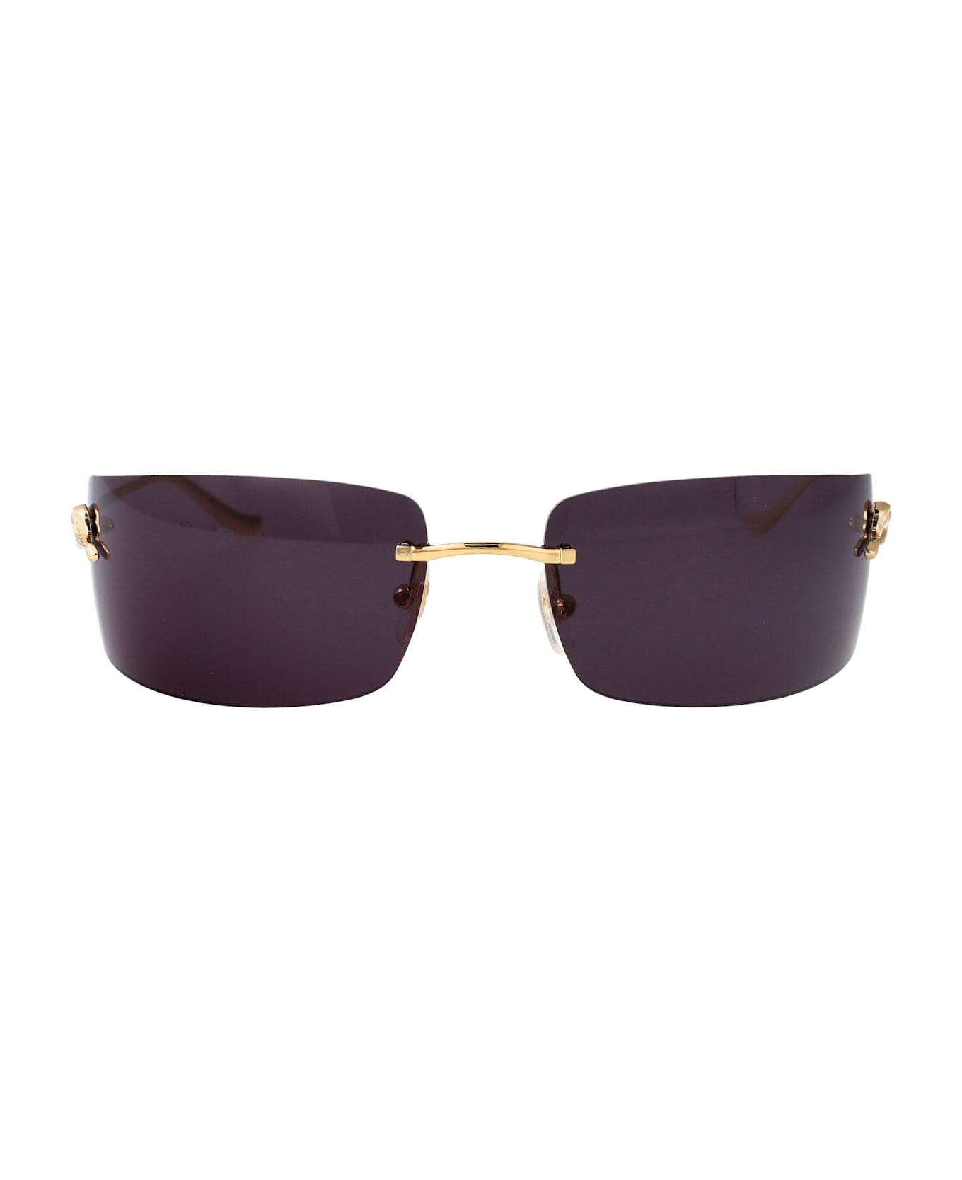 Cartier Eyewear Ct0503s Sunglasses - GOLD GOLD GREY