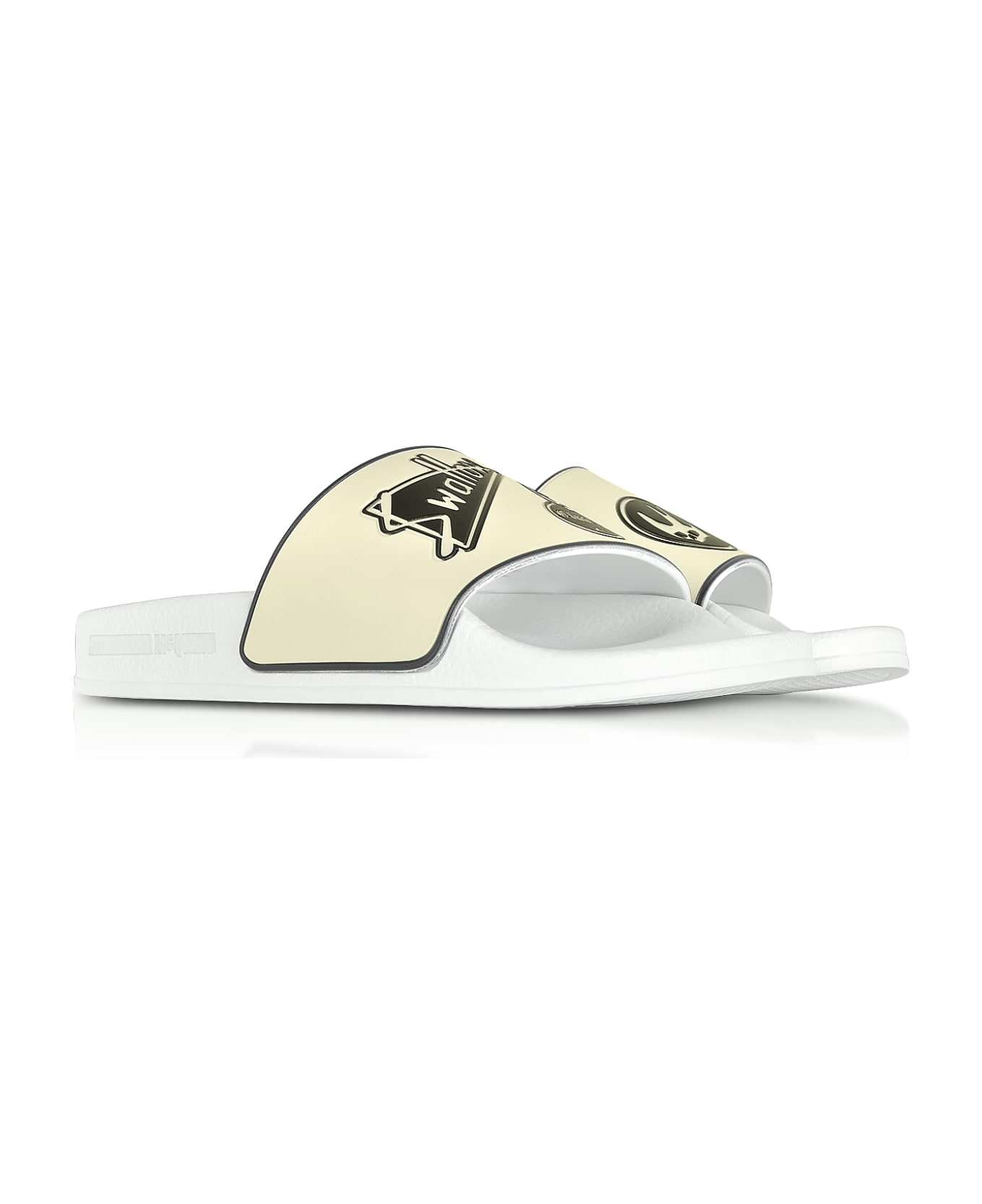 McQ Alexander McQueen White Swallow Slide Sandals - White