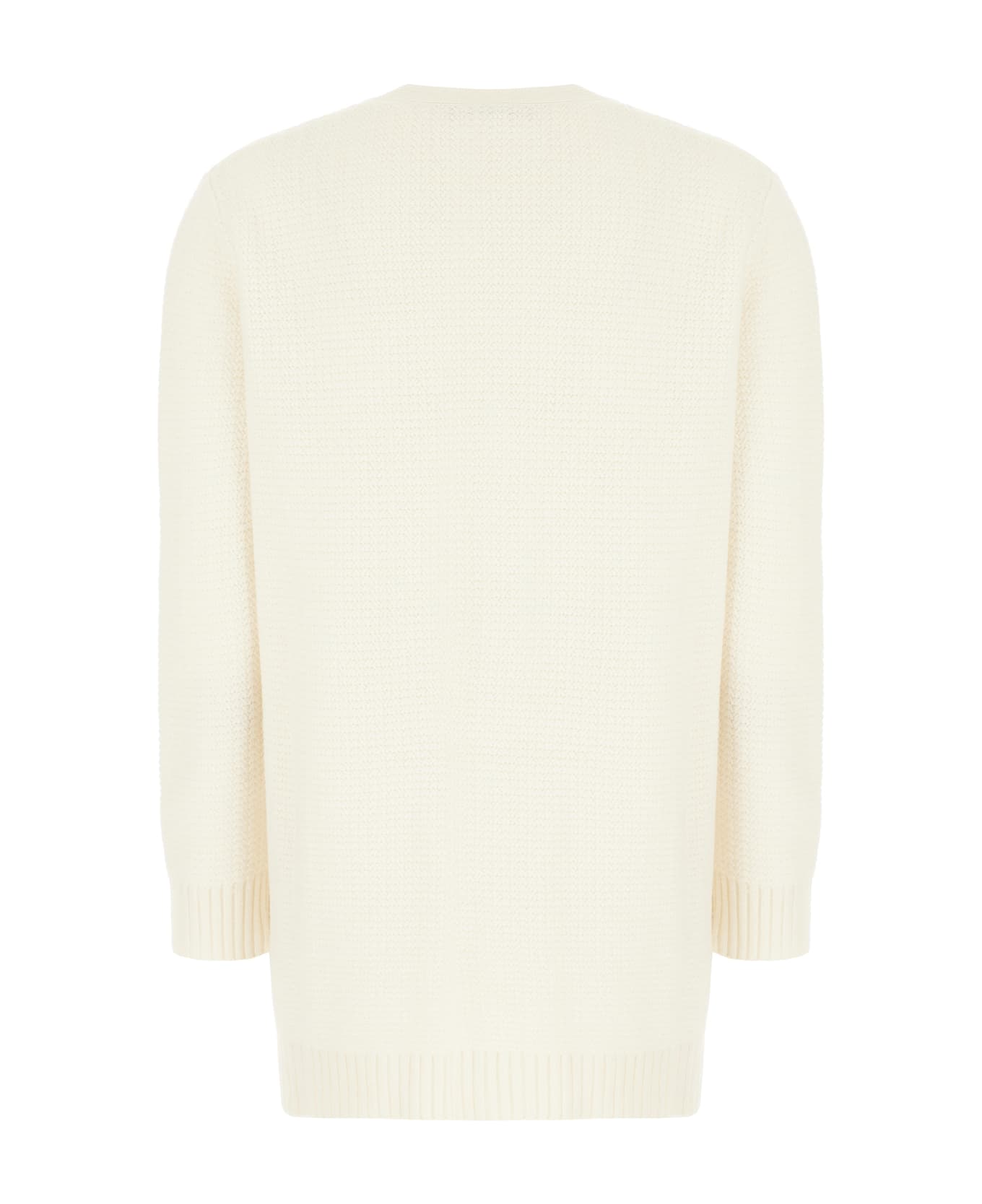 Max Mara Ivory Wool Blend Cardigan - bianco