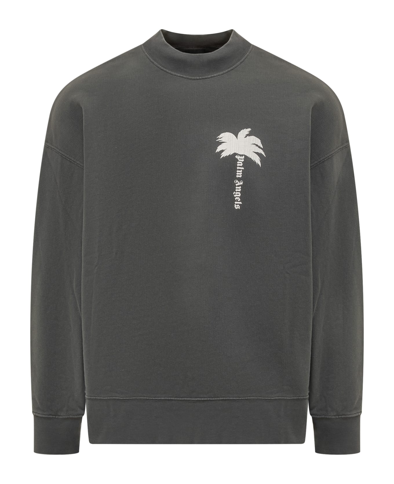 Palm Angels Sweatshirt With The Palm Logo - GREY