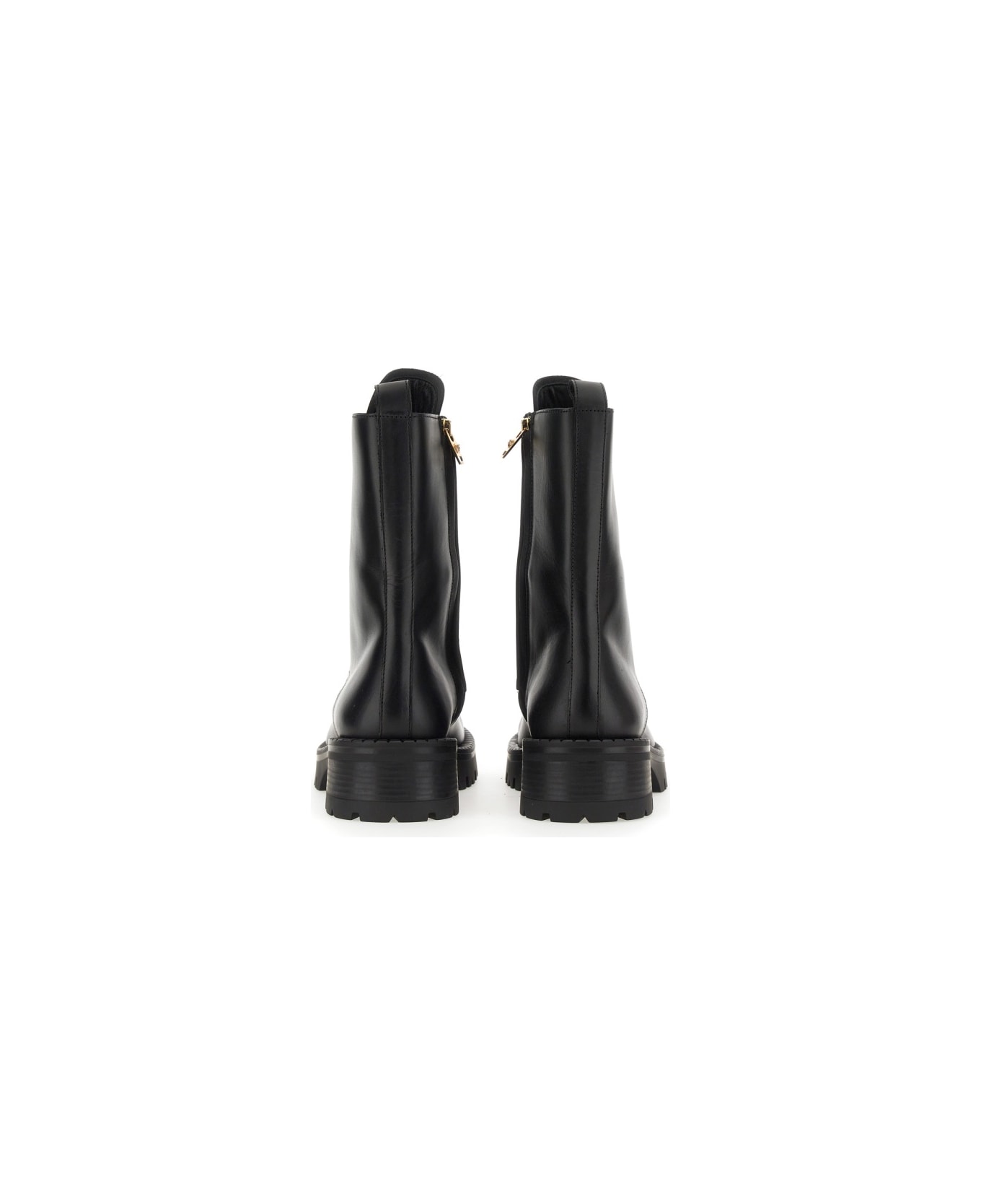 Versace Boot With Laces Alia - BLACK