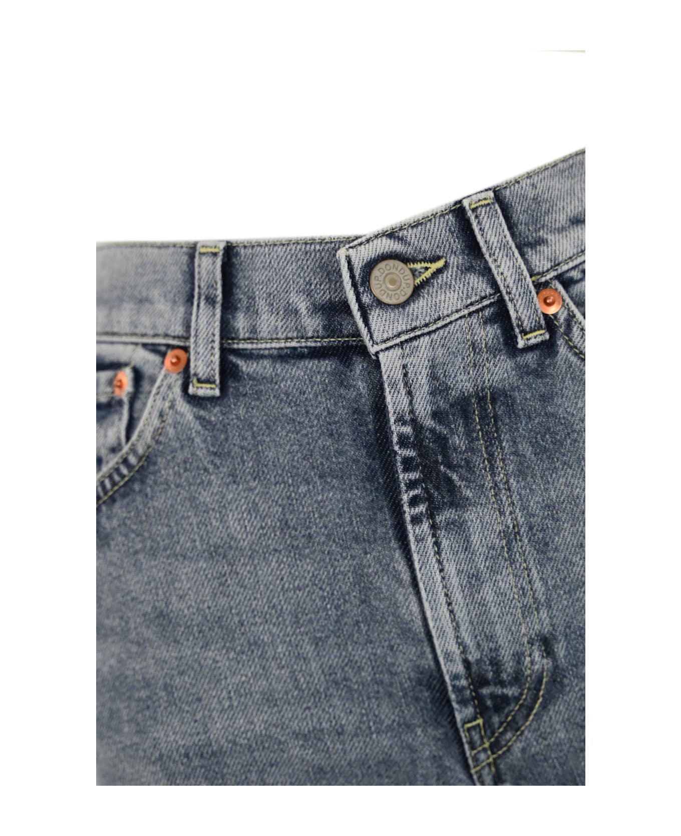 Dondup Mabel Wide Leg Jeans In Denim - Blu