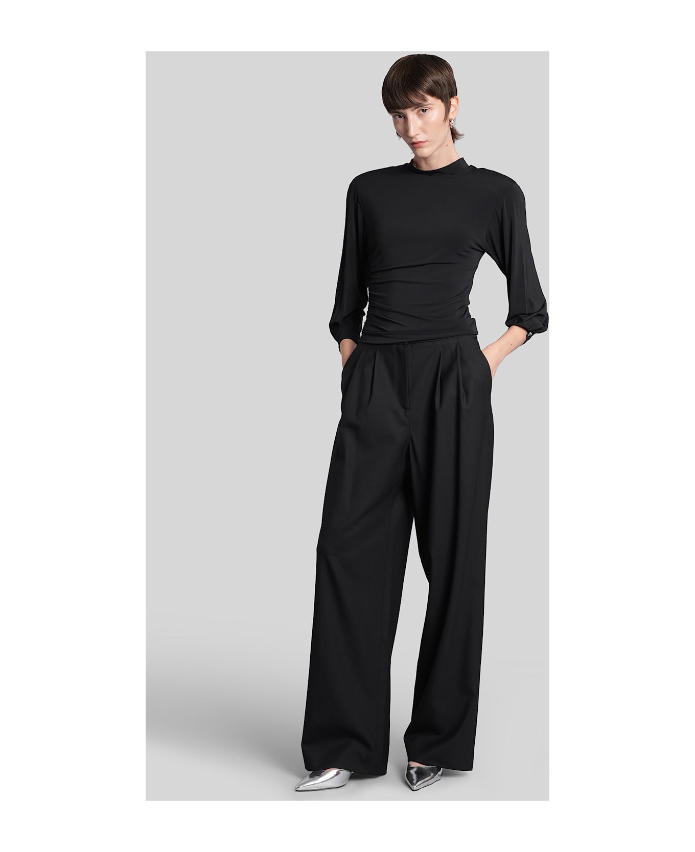 IRO Gloria Topwear In Black Viscose - black