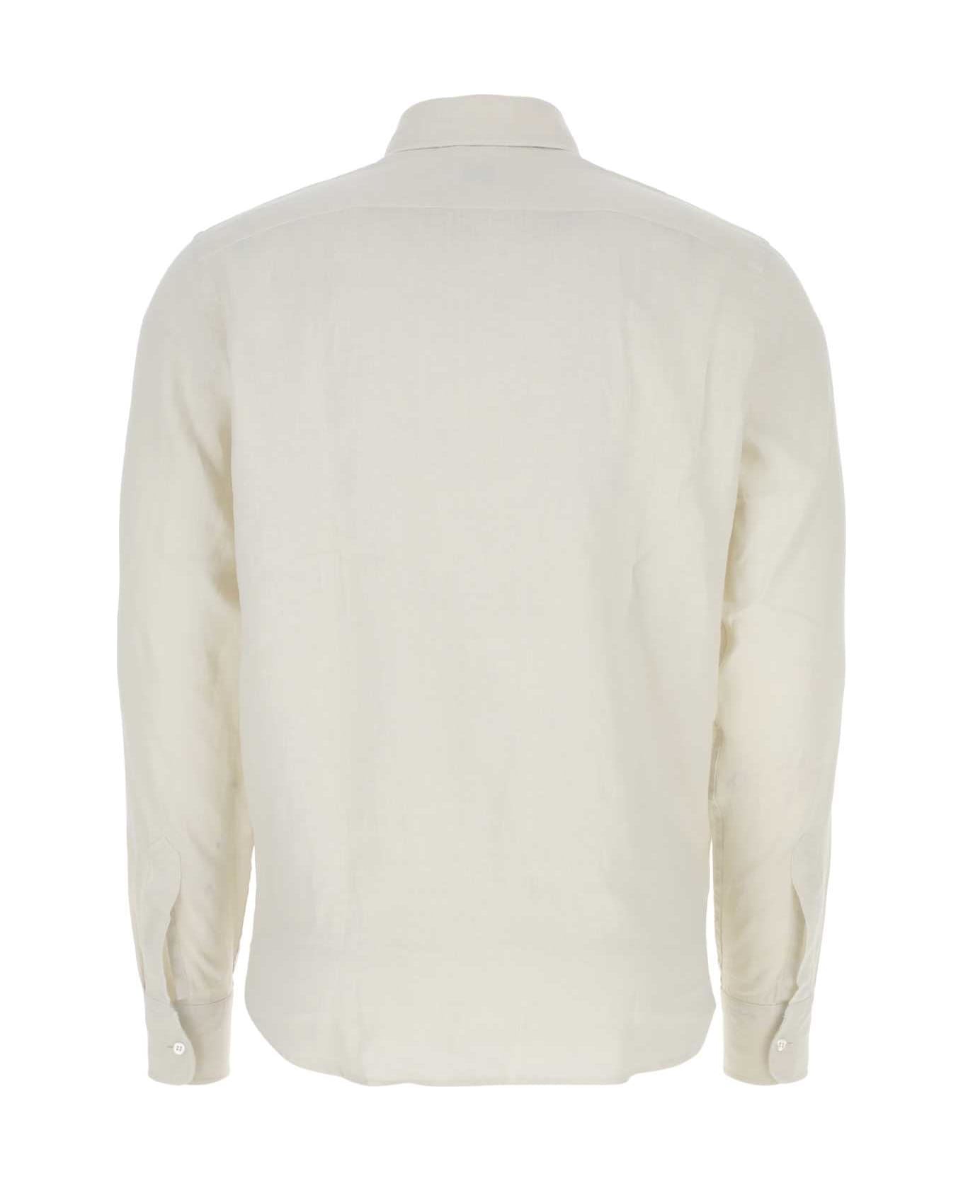 Aspesi Ivory Linen Shirt - 85044 シャツ