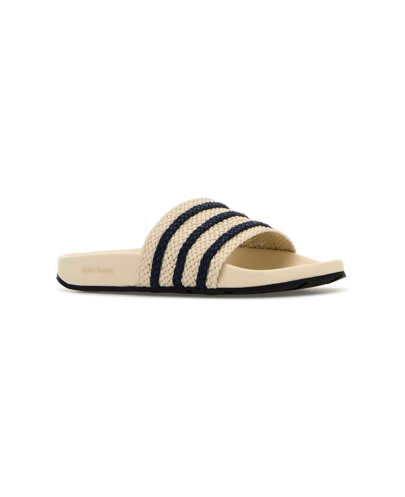 Adidas Ivory Leather Wales Bonner X Adidas Adilette Slippers - WONDERWHINGTINDIGO