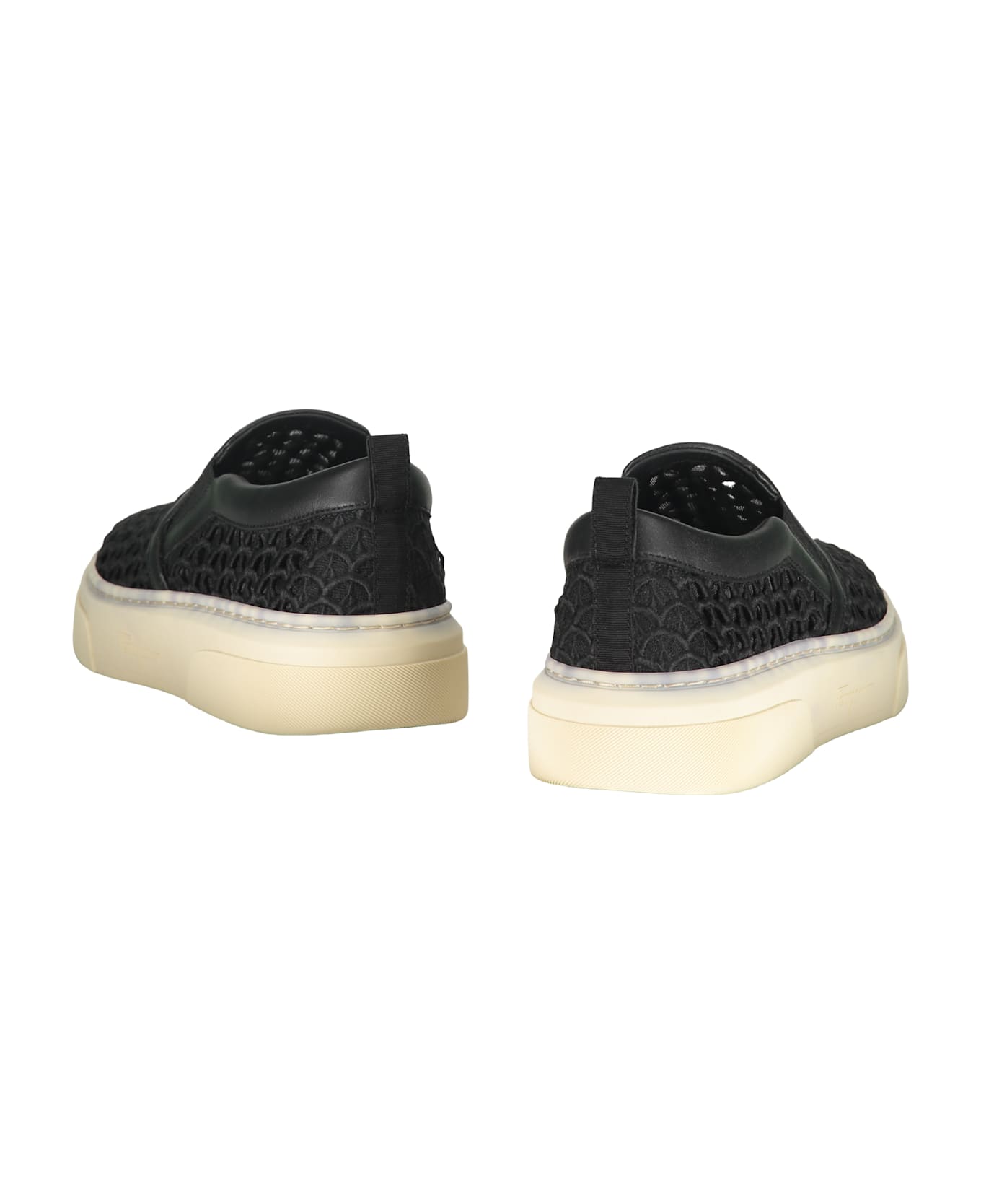 Ferragamo Fabric Slip-on - black