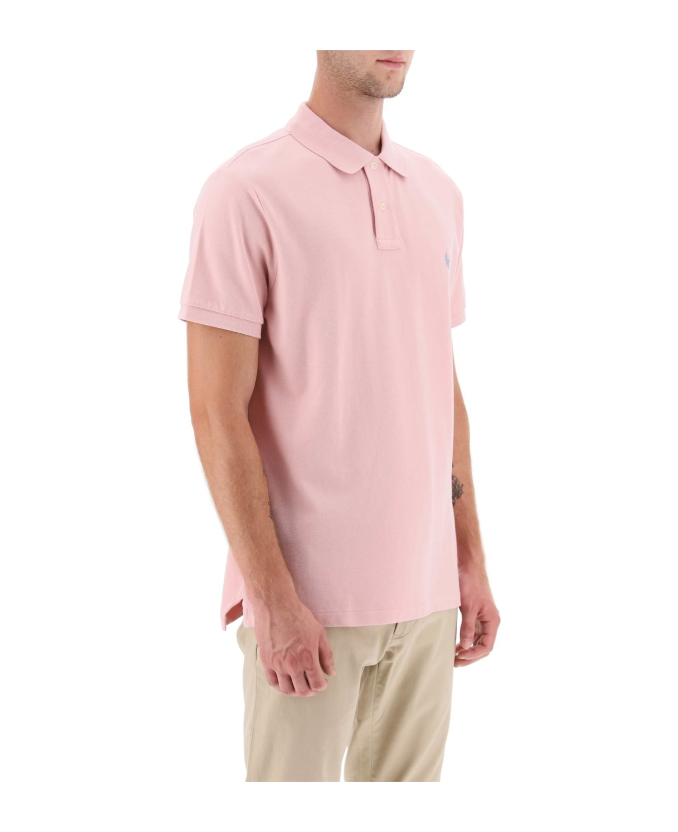 Polo Ralph Lauren Pique Cotton Polo Shirt - CHINO PINK (Pink)