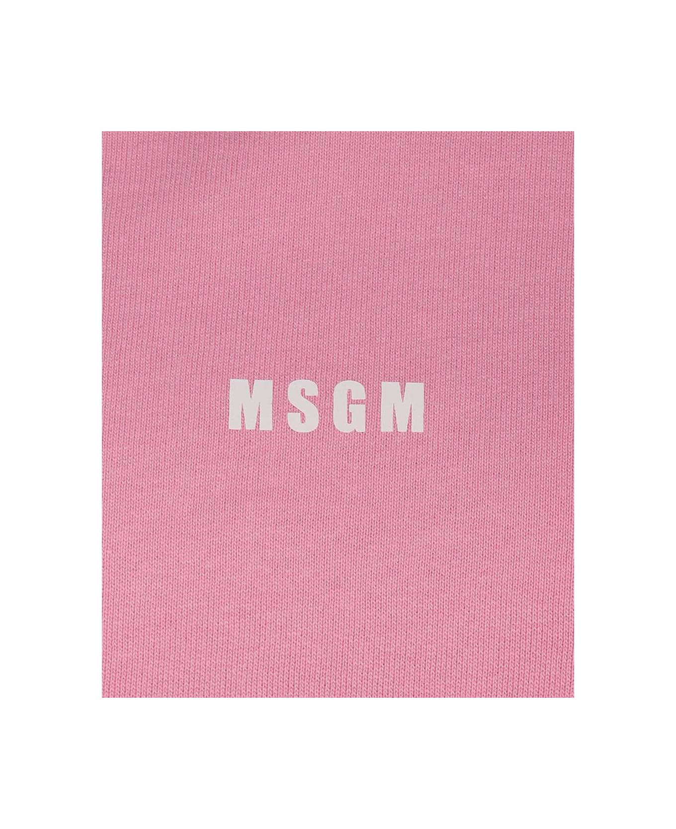 MSGM Cotton Hoodie - Pink
