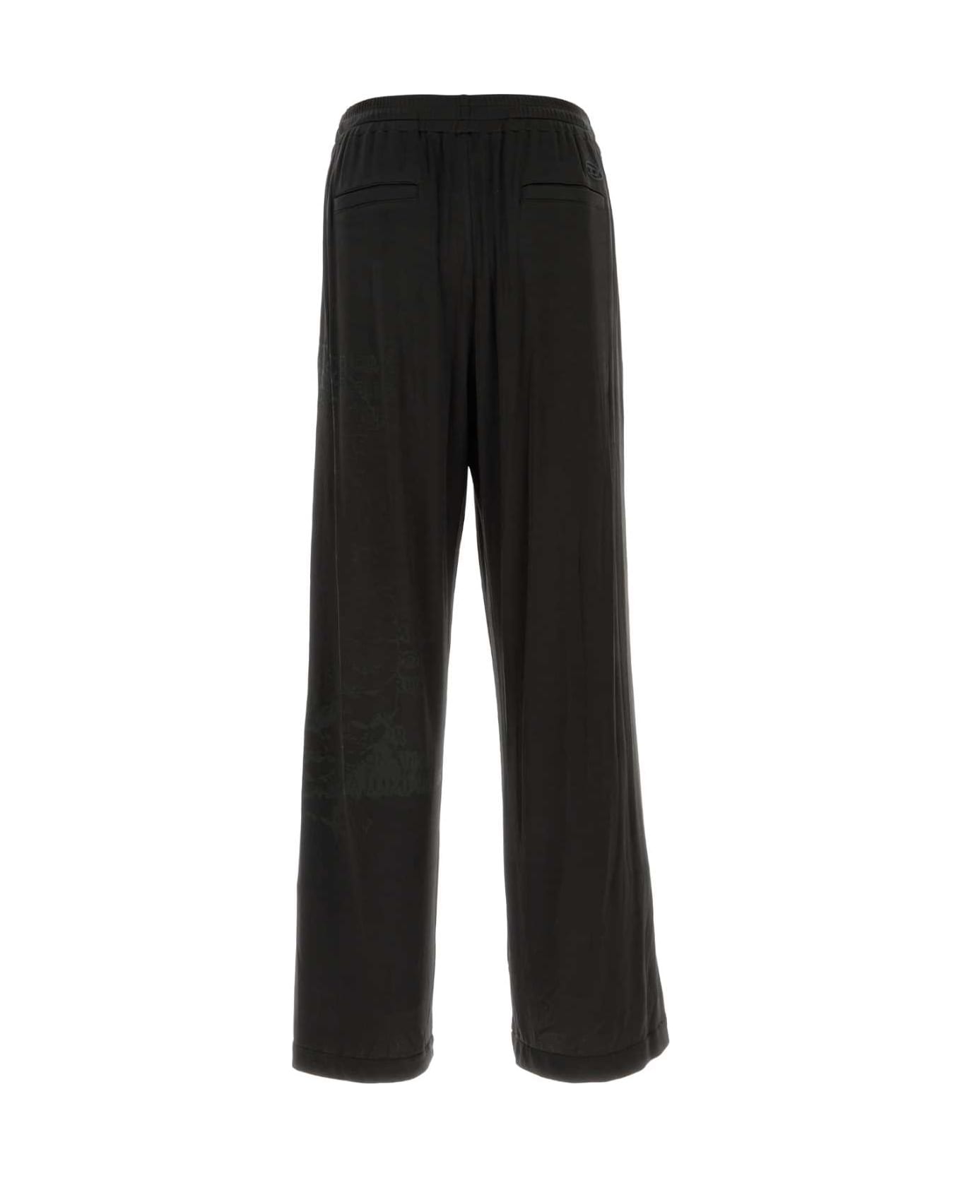 Diesel Black Stretch Acetate P-jester Pant - 9XX