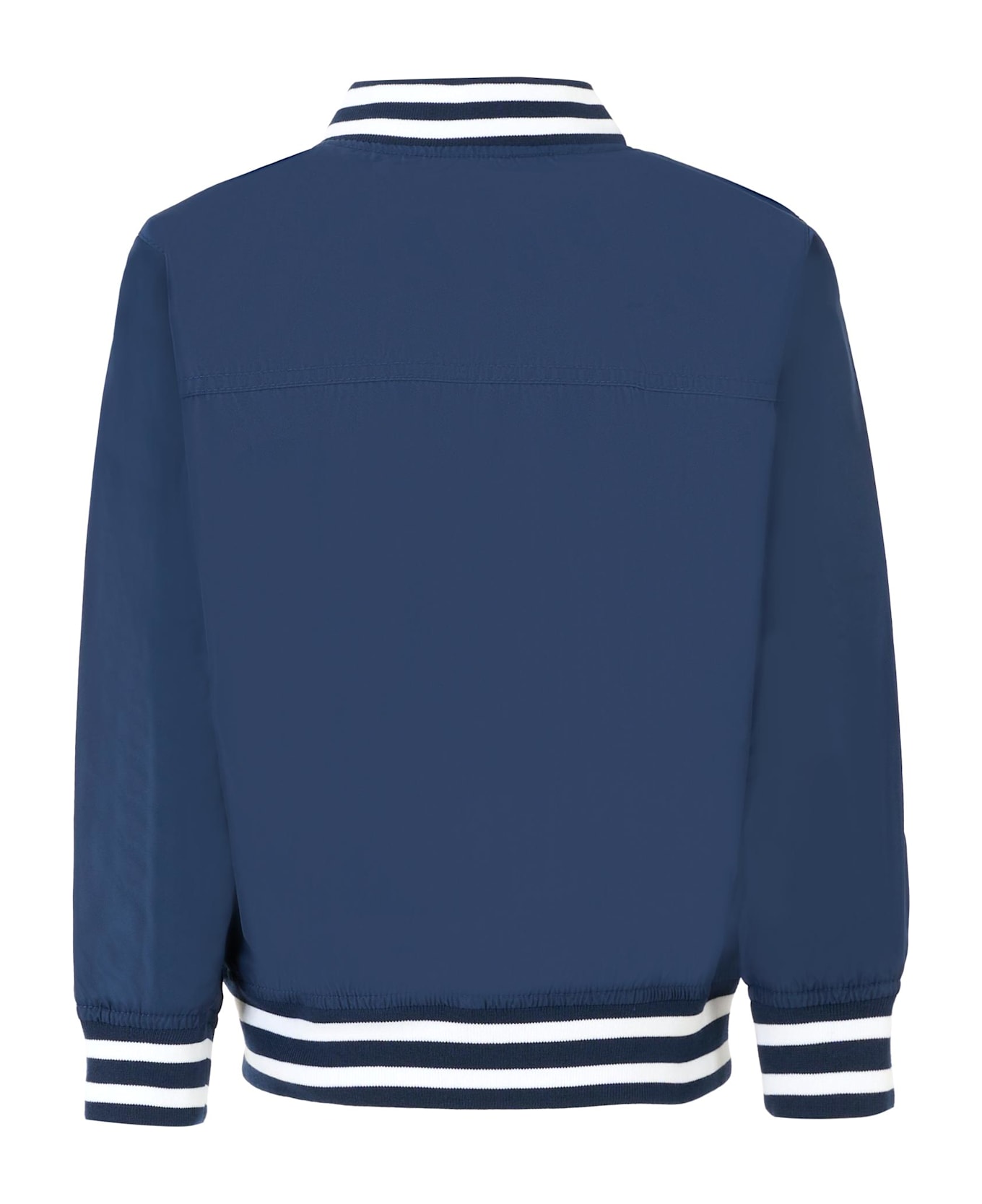 Levi
s Blue Bomber Jacket For Boy With Logo - Blue
