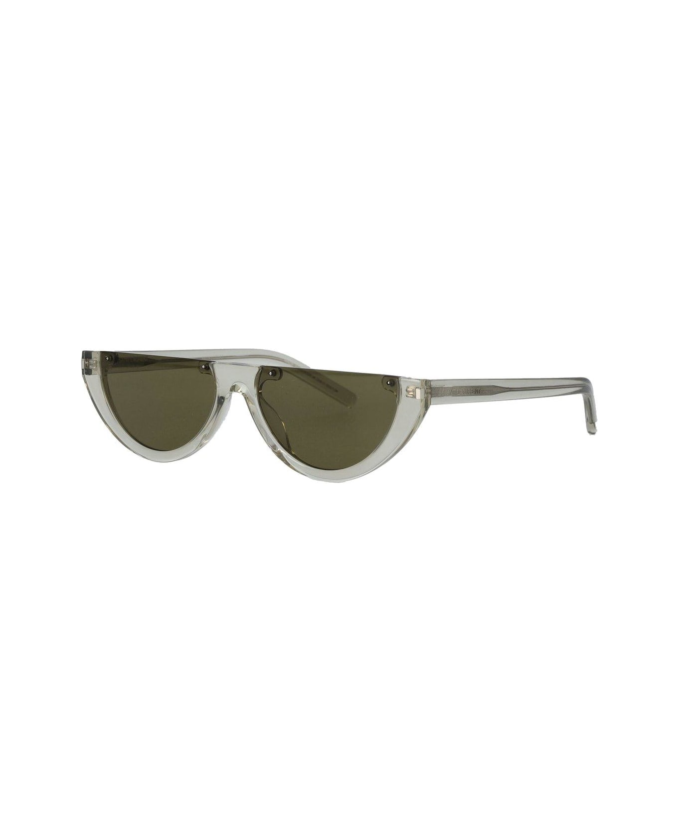 Saint Laurent Sl 563 Cat-eye Sunglasses - Transparent green
