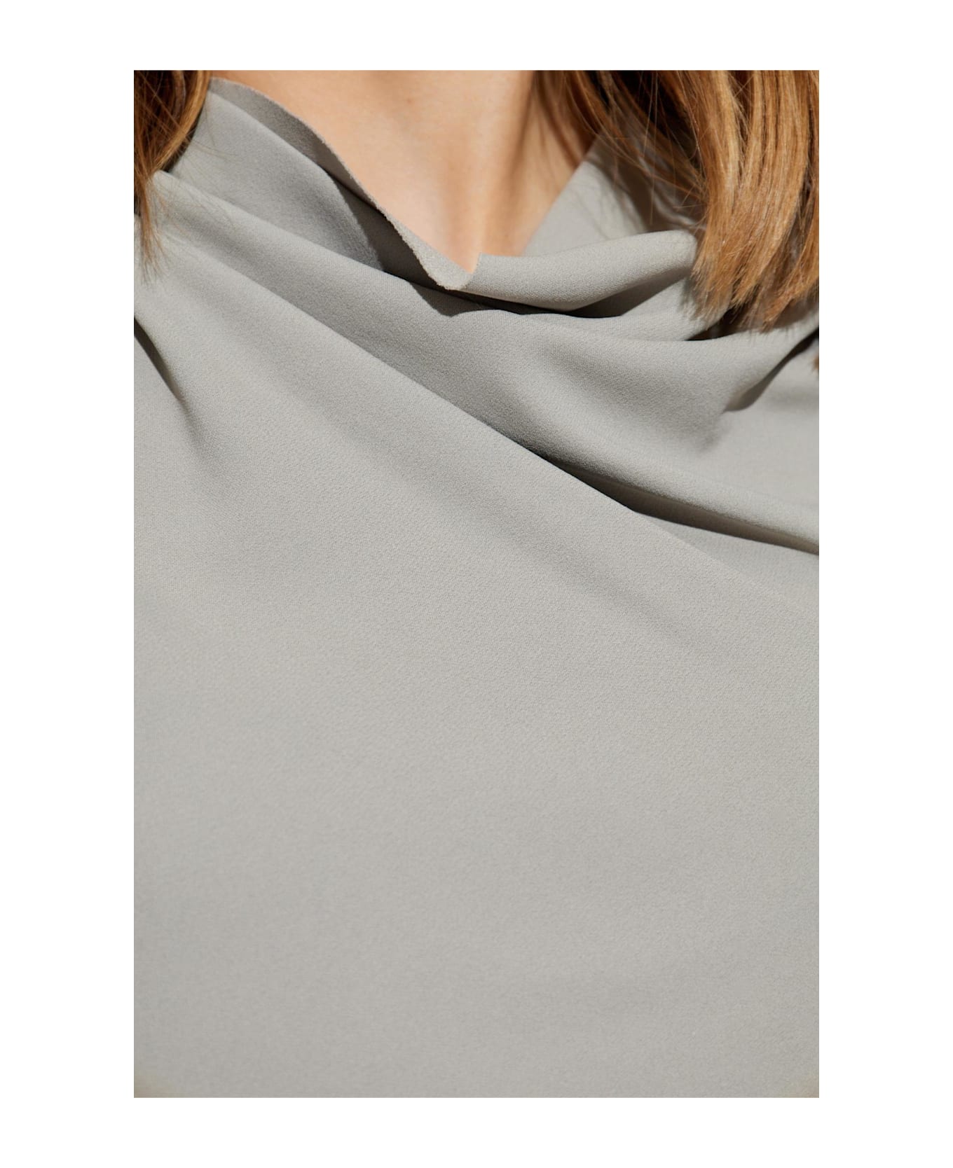 Rick Owens Top With A Decorative Neckline - GREY