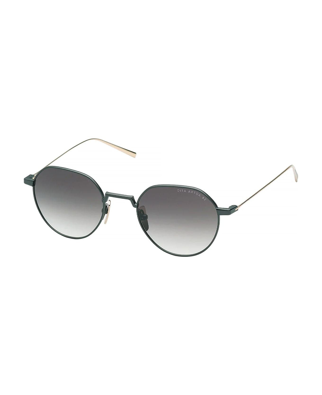 Dita DTS162/A/02 ARTOA.82 Sunglasses - Black Iron_white Gold