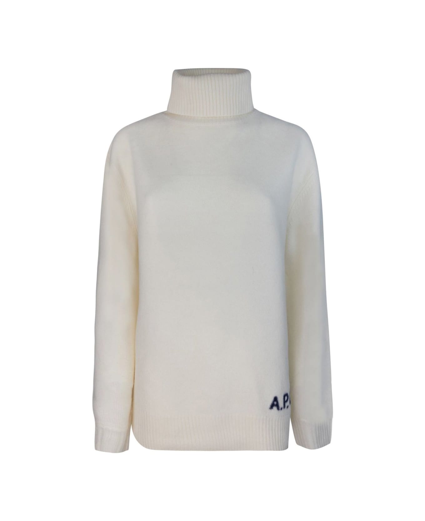 A.P.C. Turtleneck Long-sleeved Jumper - White