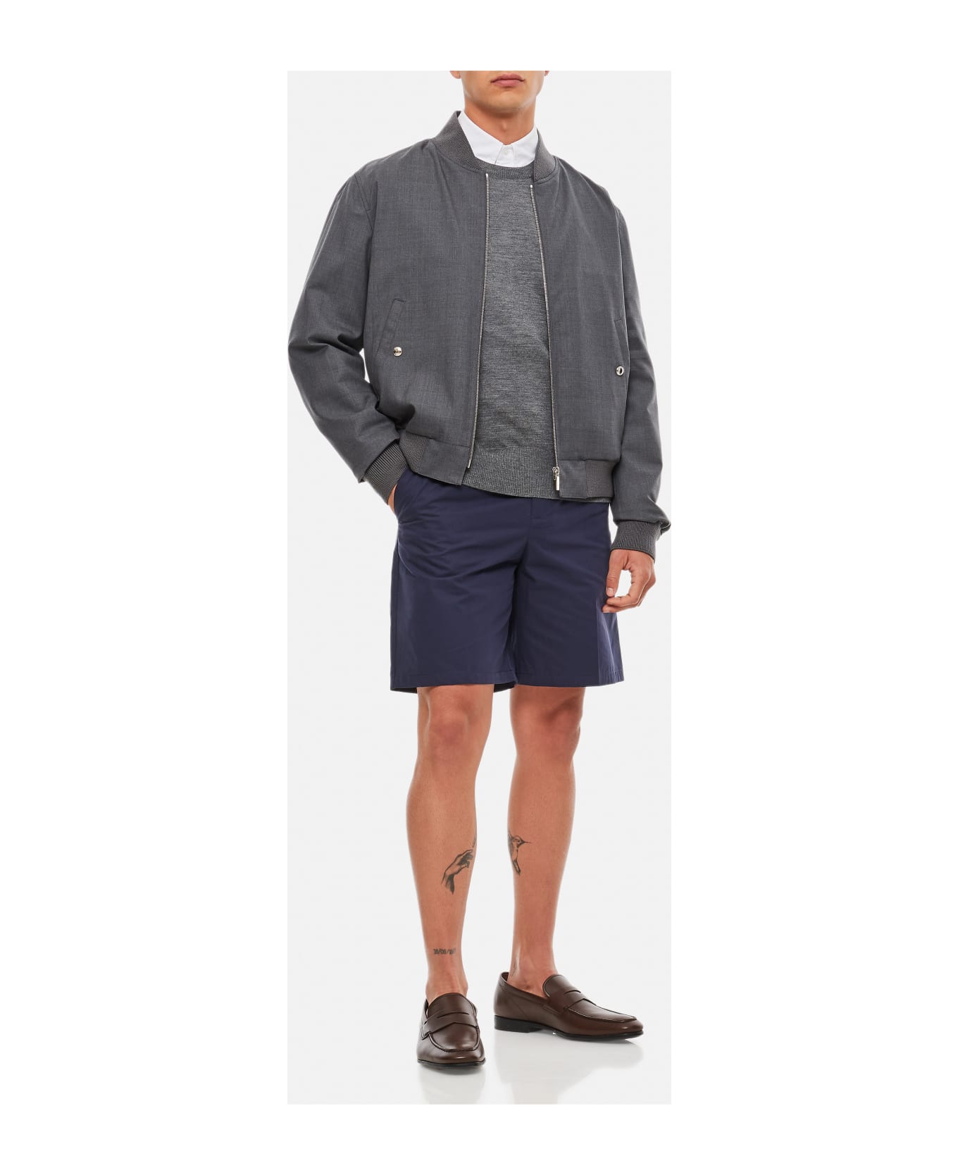Thom Browne Blouson Jacket - Grey