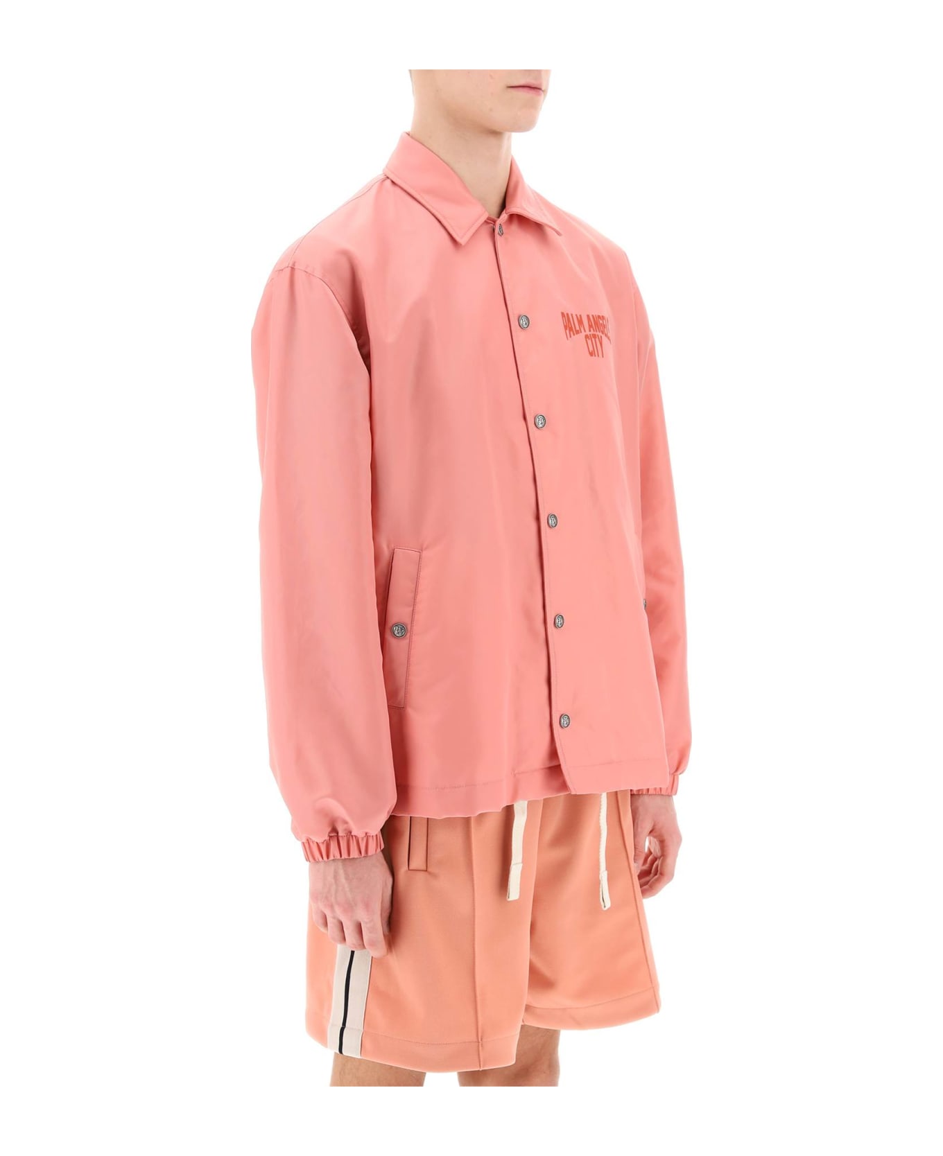 Palm Angels Pa City Coach Jacket - PINK RED (Pink) ジャケット