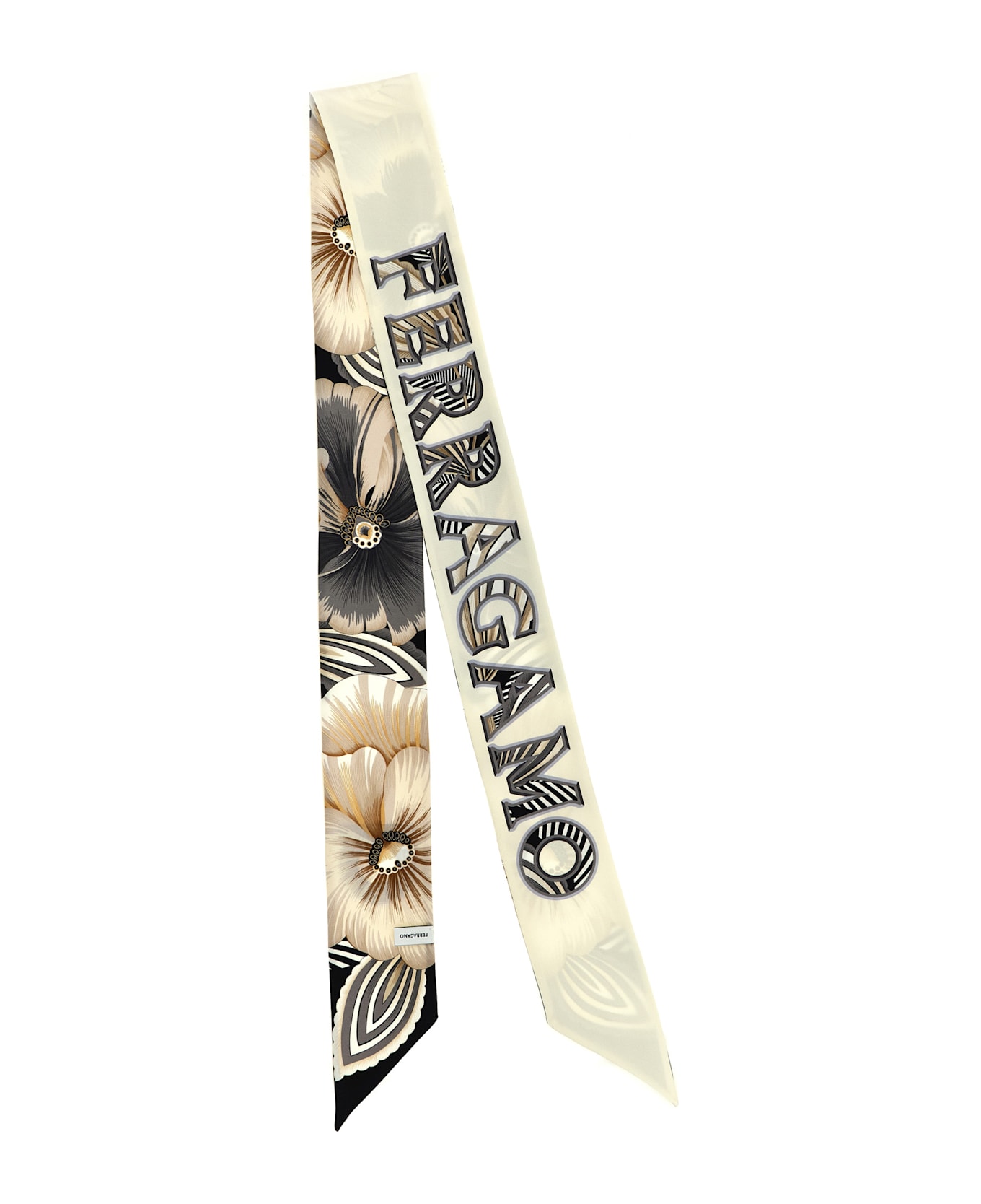 Ferragamo Bandeau 'brezza' - White/Black