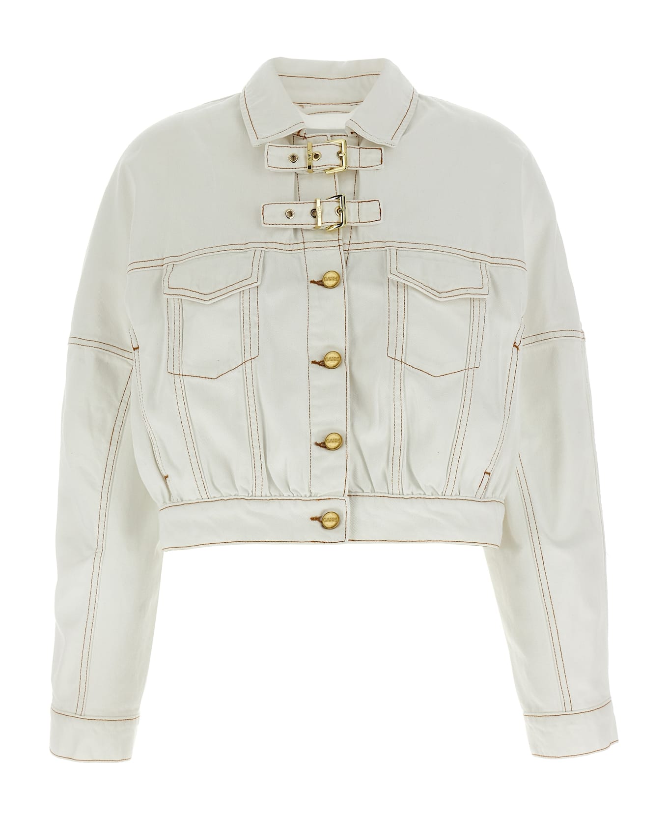 Ganni Denim Jacket - White