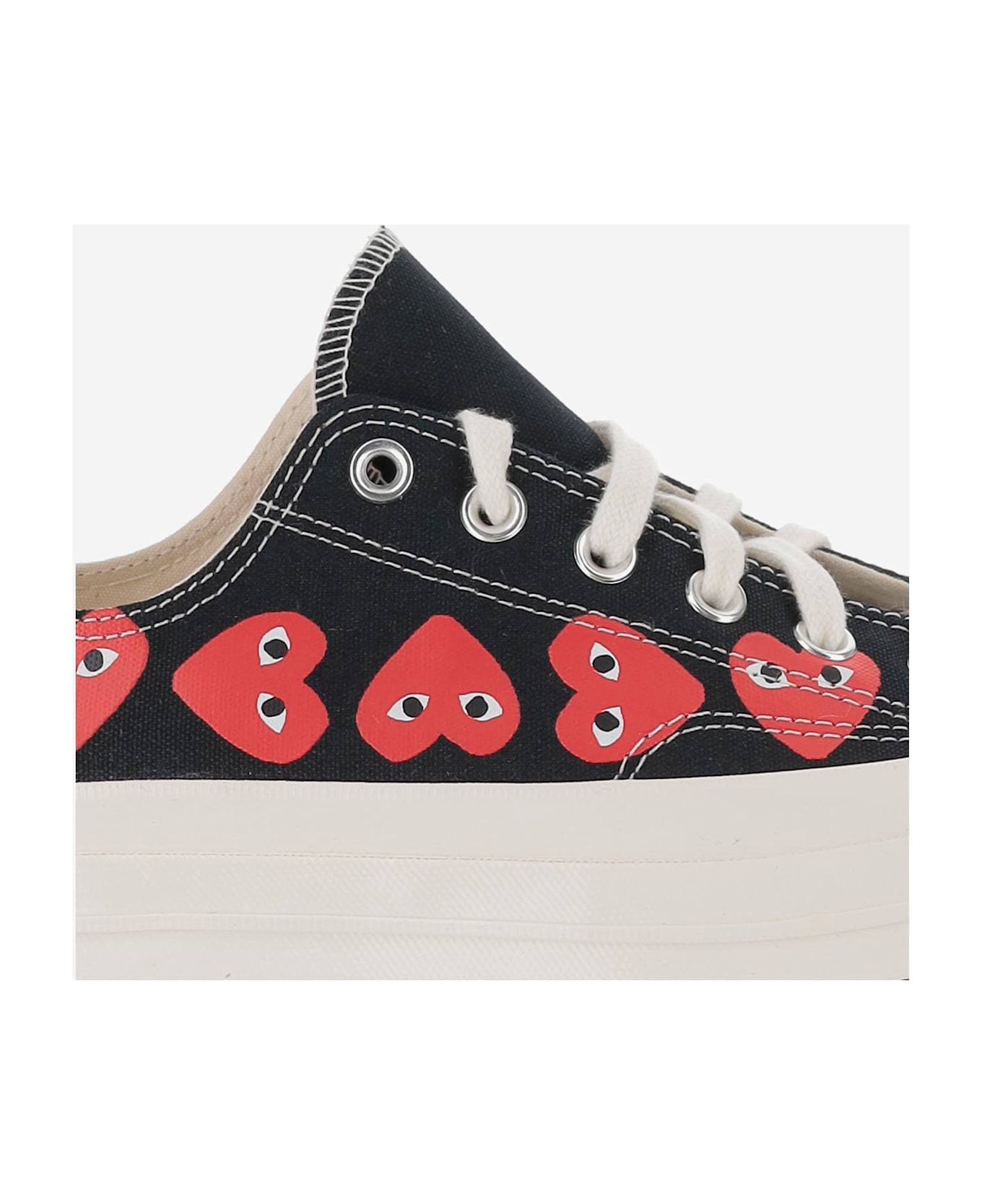 Comme des Garçons X Converse Canvas Sneakers - Black