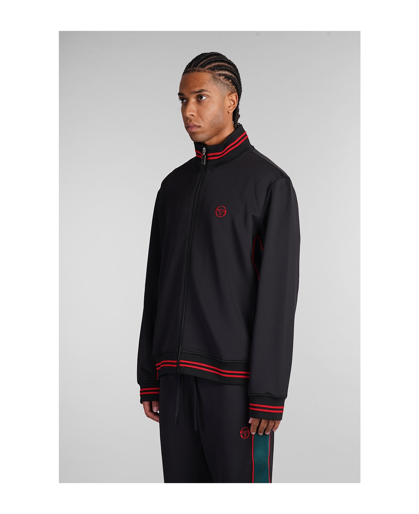 Sergio Tacchini Sweatshirt In Black Polyester - black