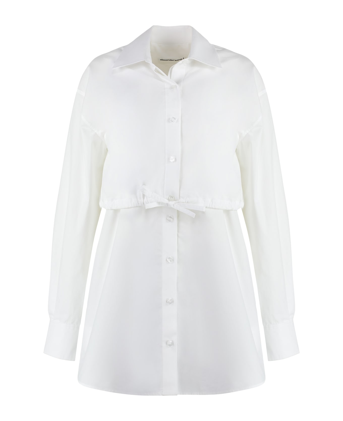 Alexander Wang Cotton Shirtdress -  Bianco