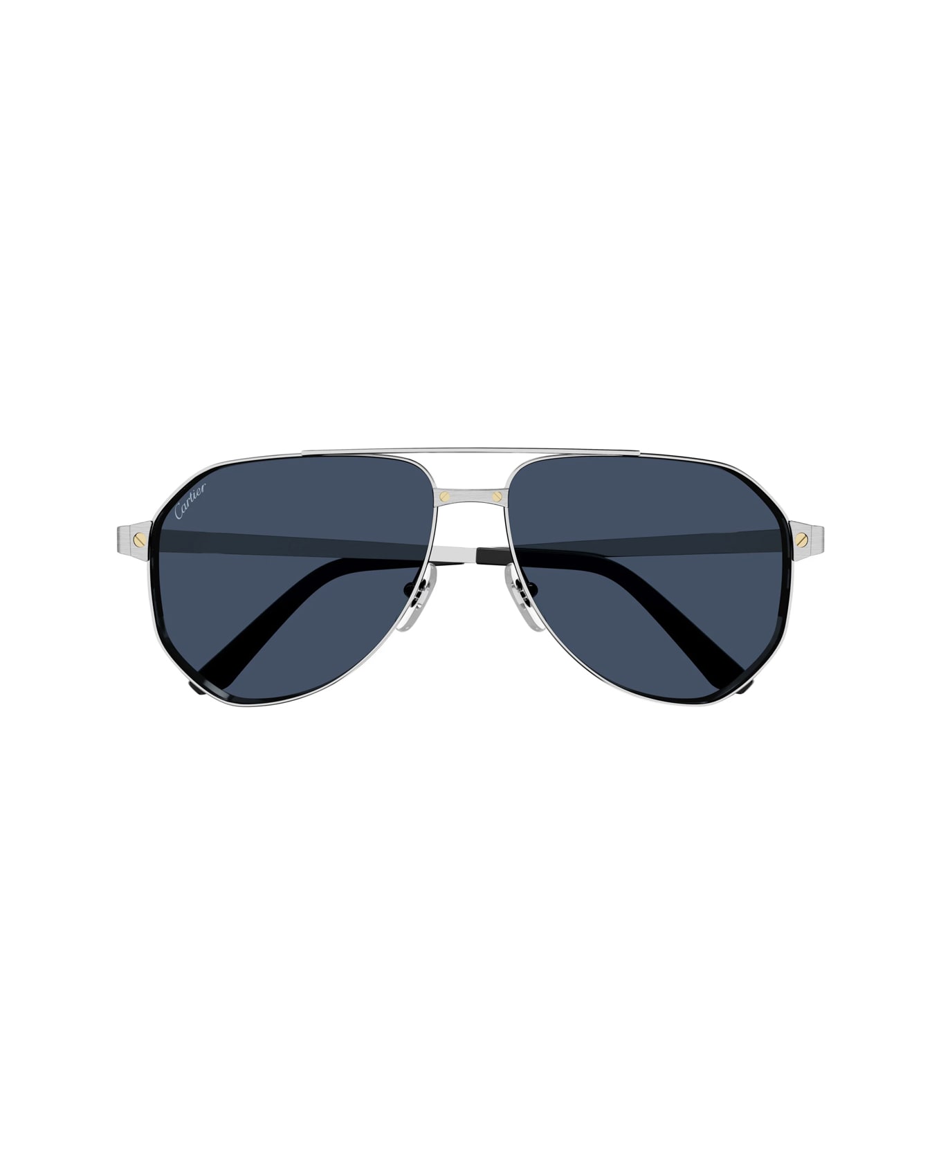 Cartier Eyewear Ct0461s Santos De Cartier 002 Sunglasses - Argento