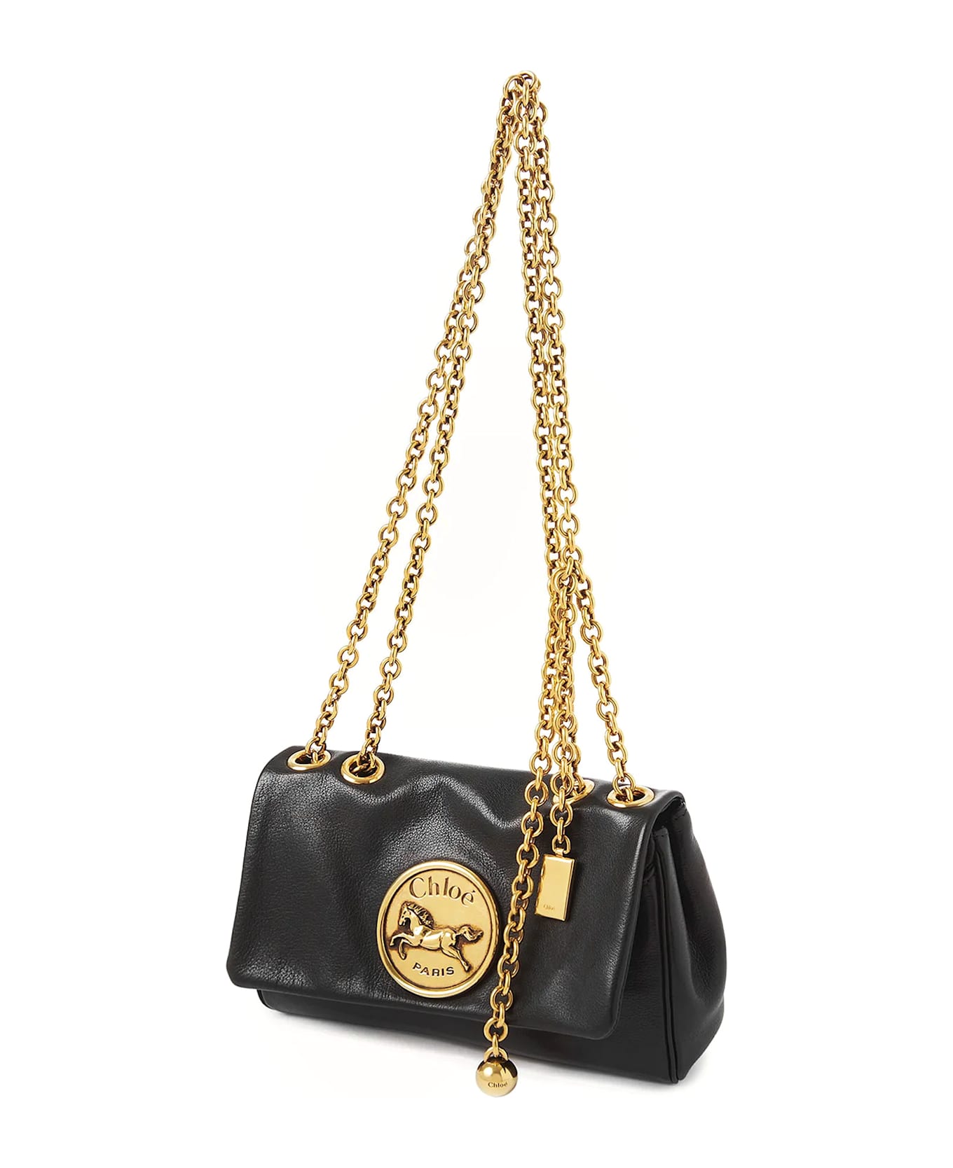Chloé Heritage Leather Crossbody Bag - Black