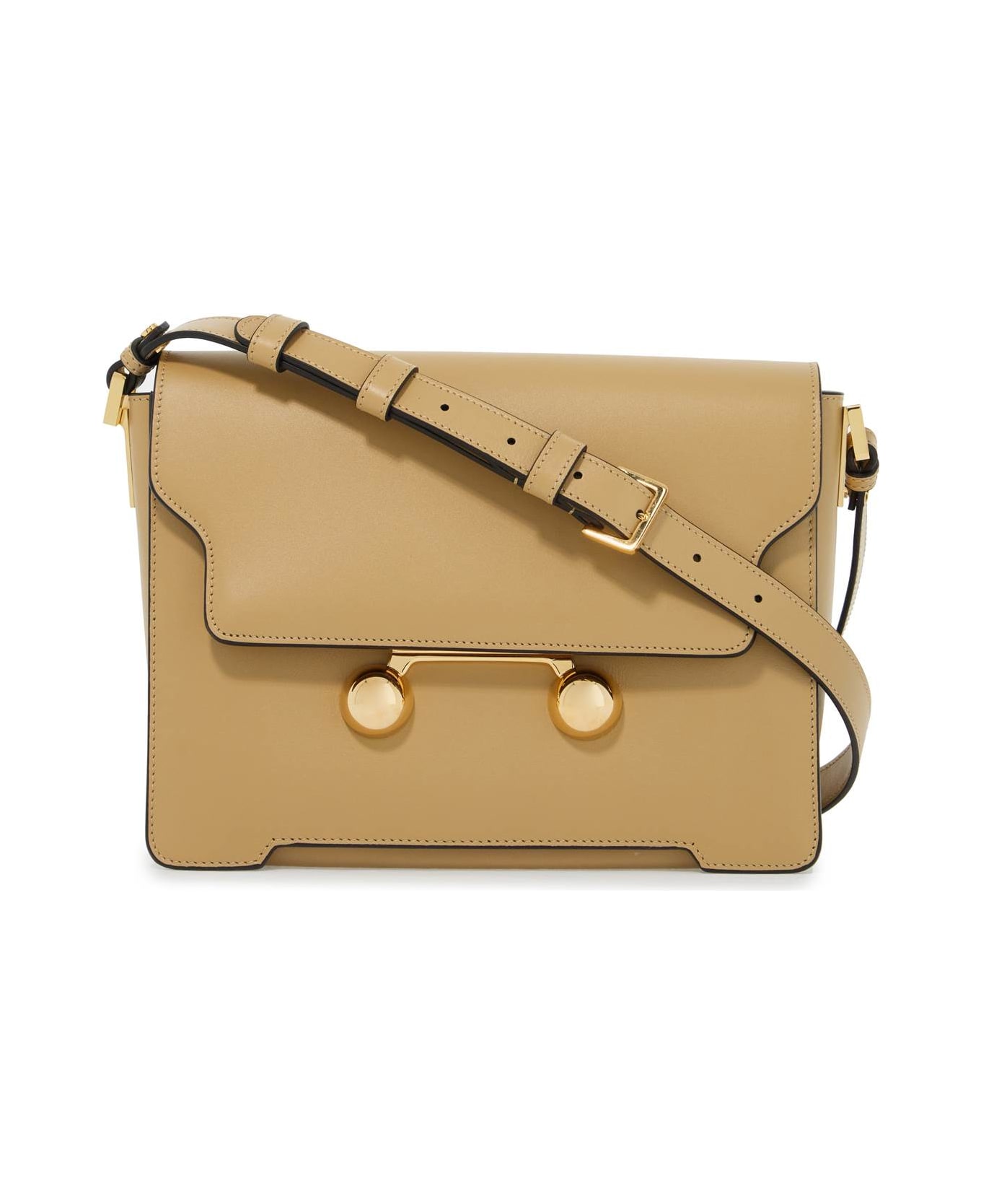 Marni Leather Shoulder Bag - NOMAD (Beige)