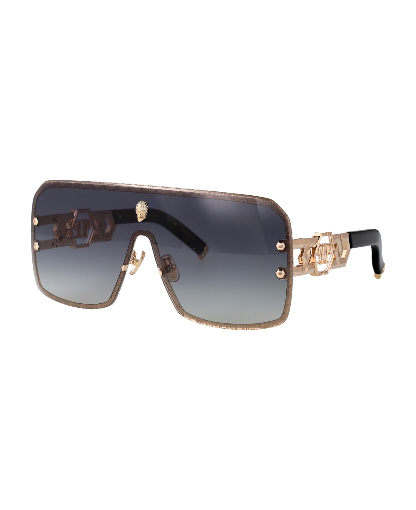 Philipp Plein Iconedge Sunglasses - ORO ROSE
 LUCIDO TOTALE