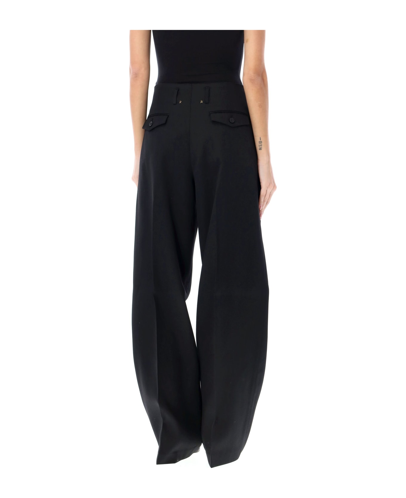 Golden Goose Flavia Wide Leg Pants - BLACK