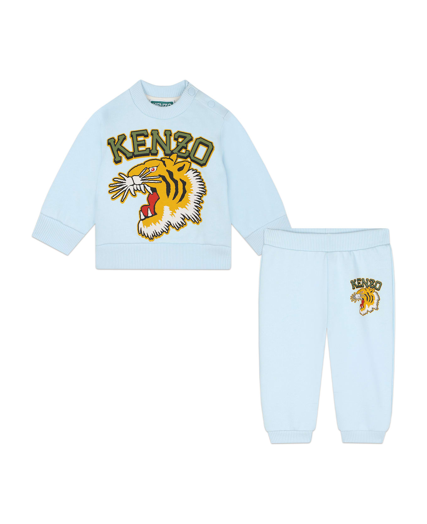 Kenzo Kids Printed Tracksuit - Light blue