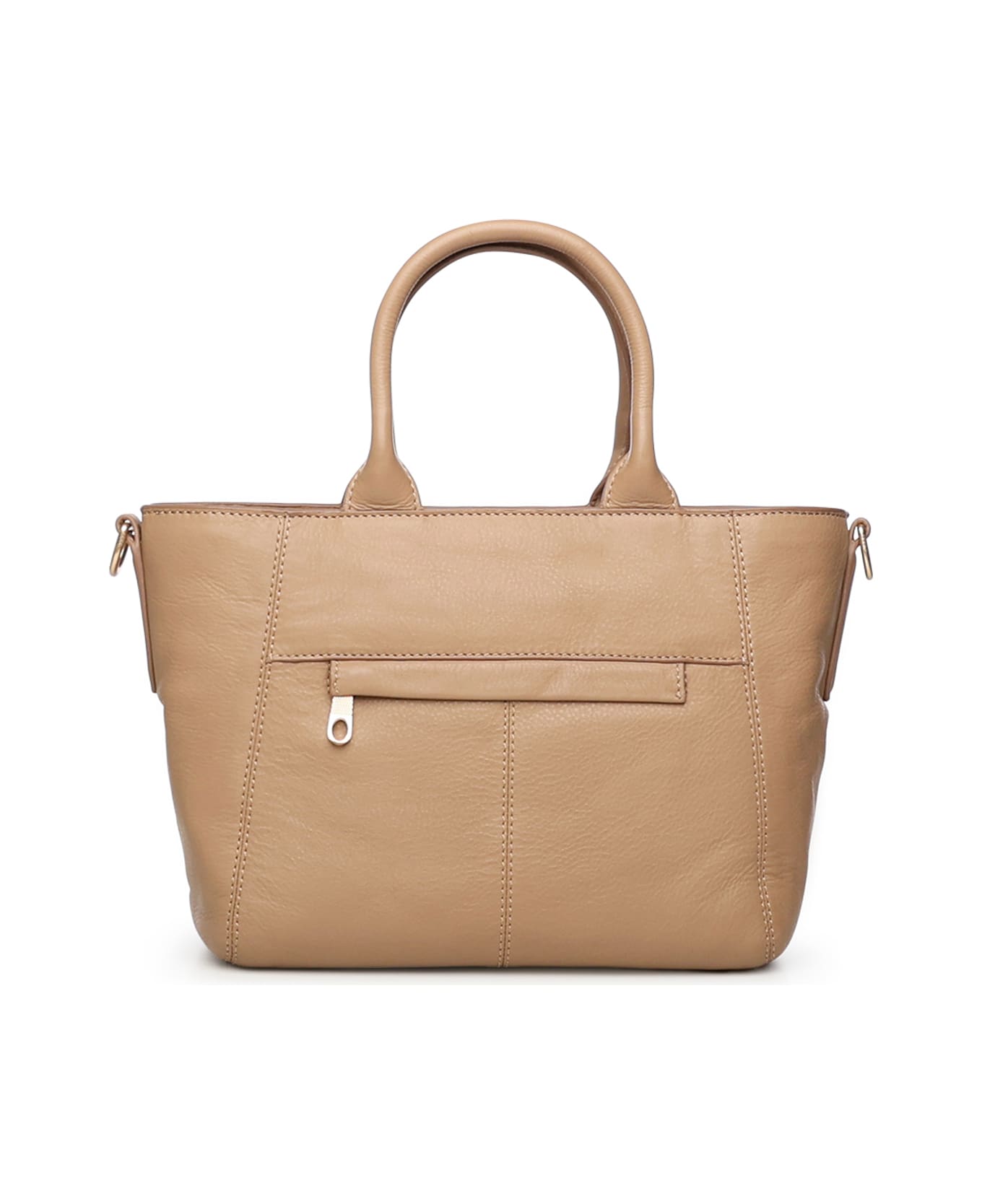 Biasia Leather Handbag - Brown