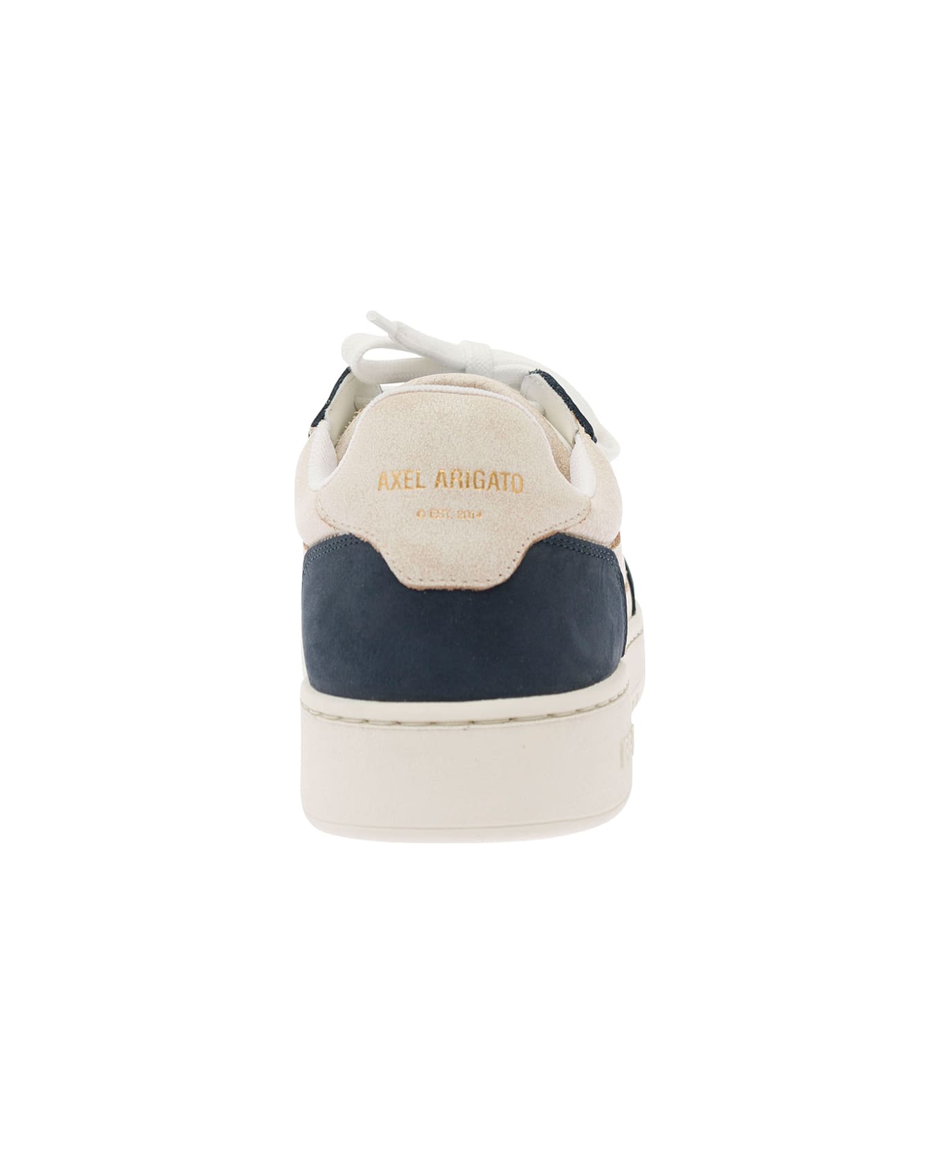 Axel Arigato 'dice Lo' Blue And White Two-tone Sneakers In Calf Leather Man - White スニーカー