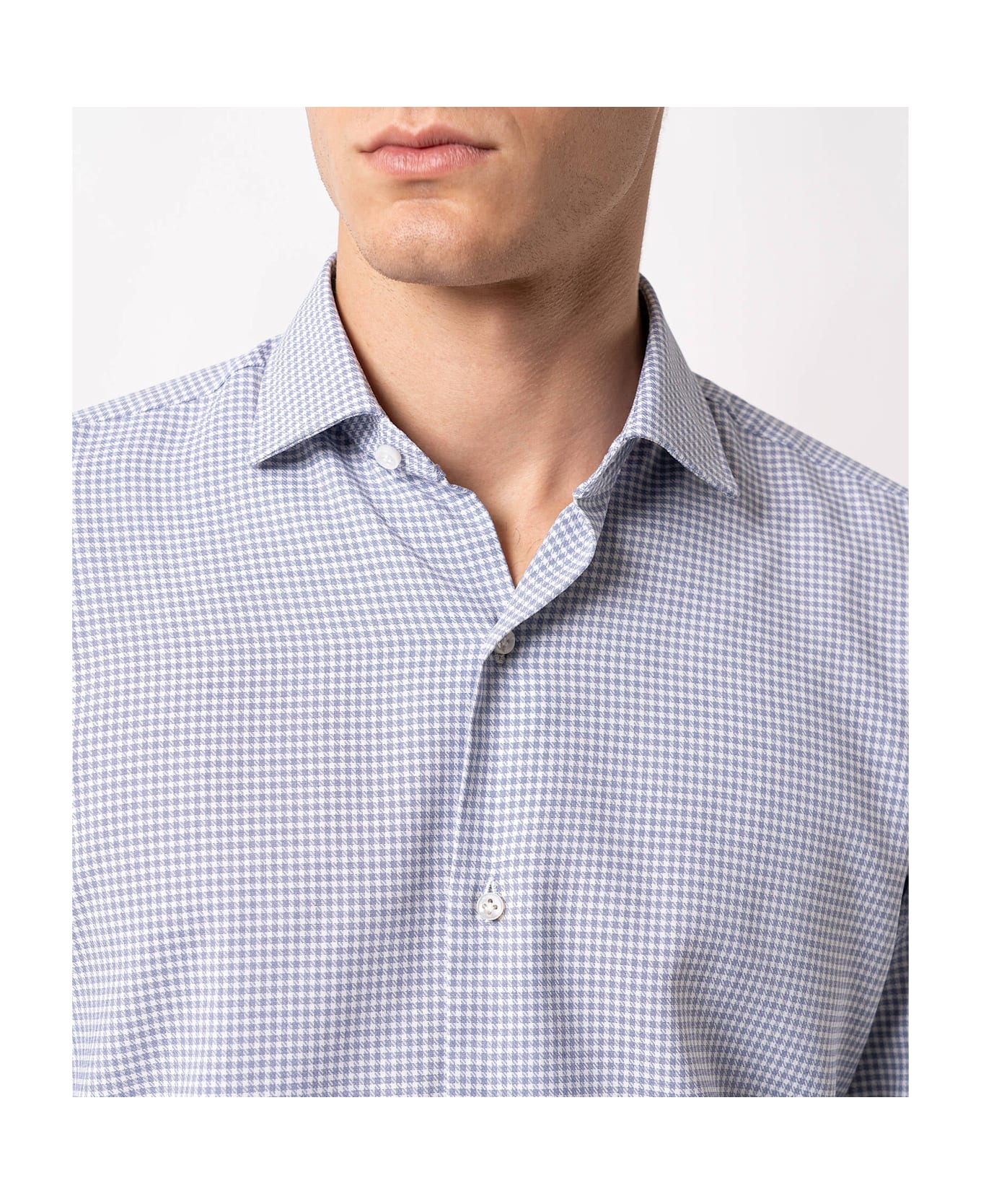 Larusmiani Handmade Shirt Mayfair Shirt - LightBlue