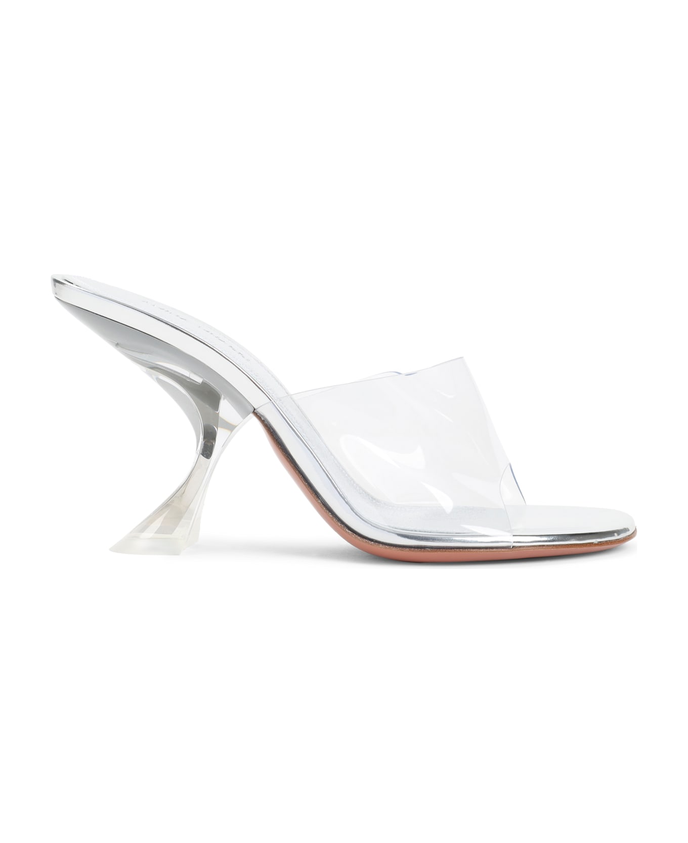 Amina Muaddi Taylor Glass 90 Sandals - Transparent