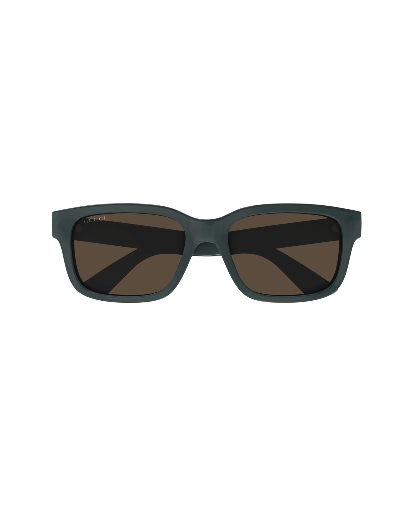 Gucci Eyewear Gg1583s Linea Lettering 003 Blue Brown Sunglasses - Verde
