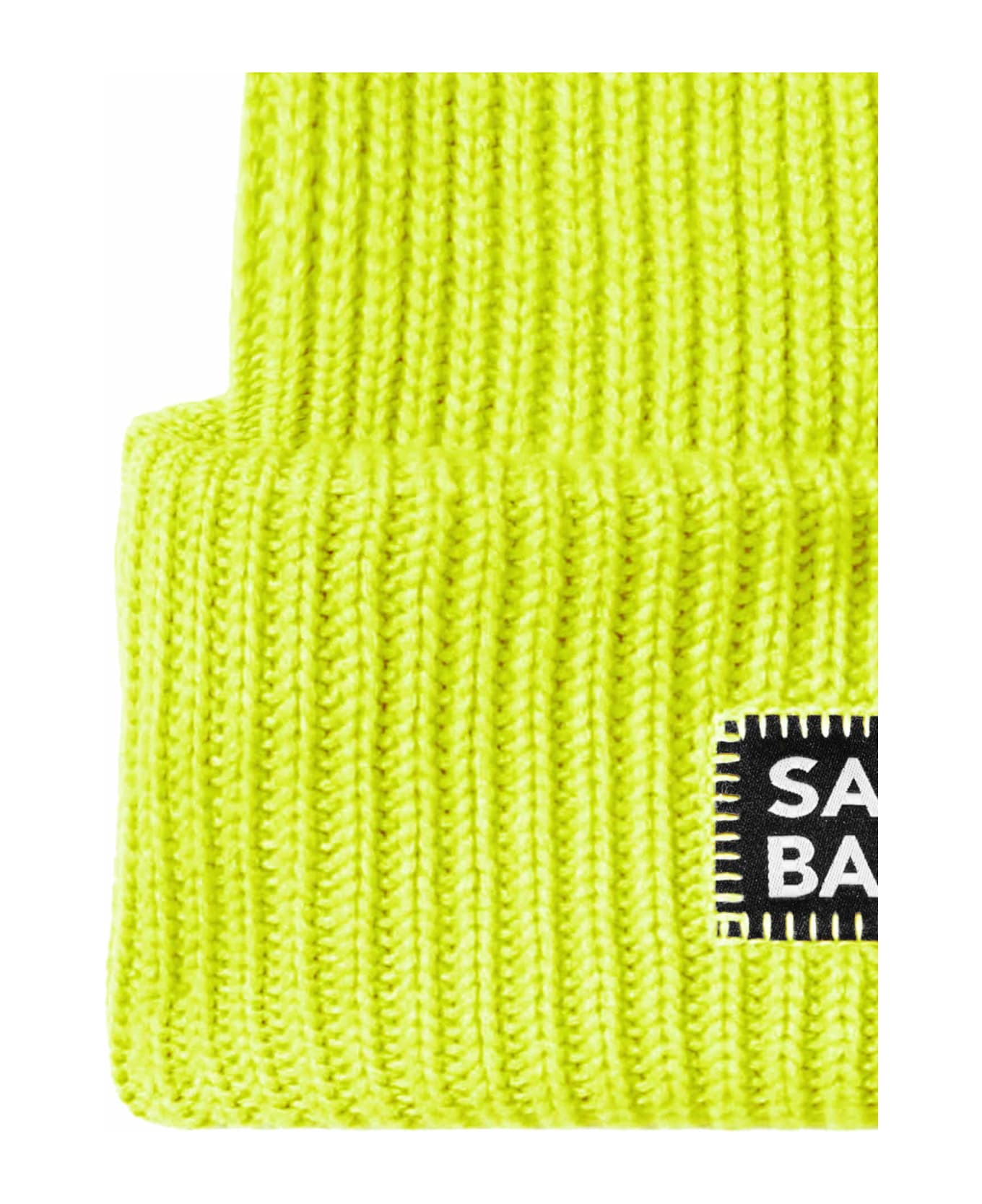 MC2 Saint Barth Man Fluo Yellow Knit Beanie