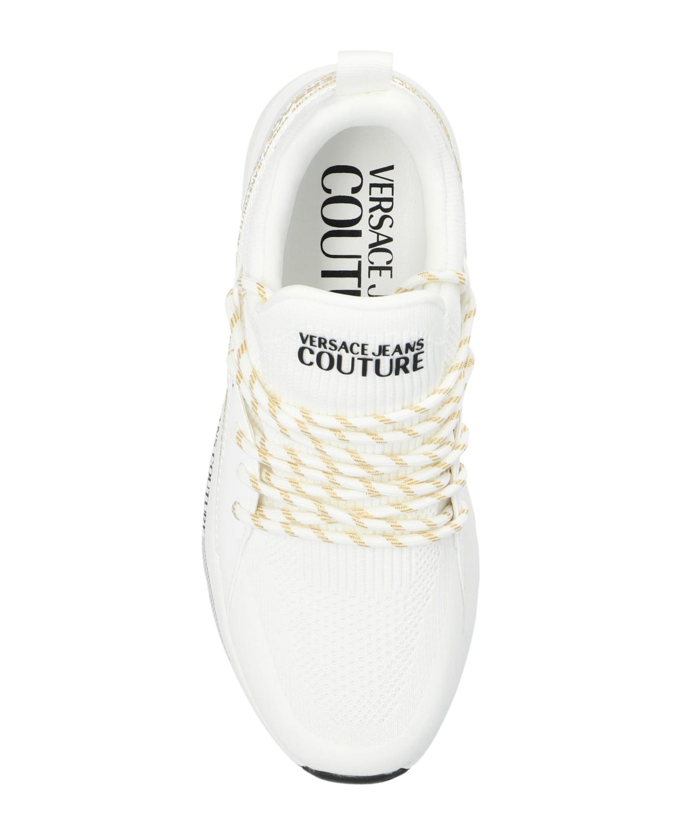 Versace Jeans Couture Sports Shoes With Logo - Bianco