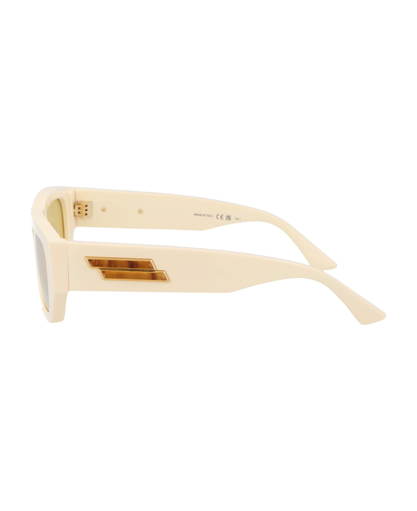 Bottega Veneta Eyewear Bv1252s Sunglasses - 003 IVORY IVORY YELLOW