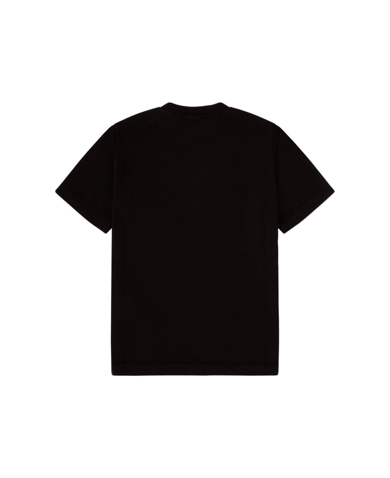 Stone Island Compass-patch Crewneck T-shirt - Nero Tシャツ＆ポロシャツ