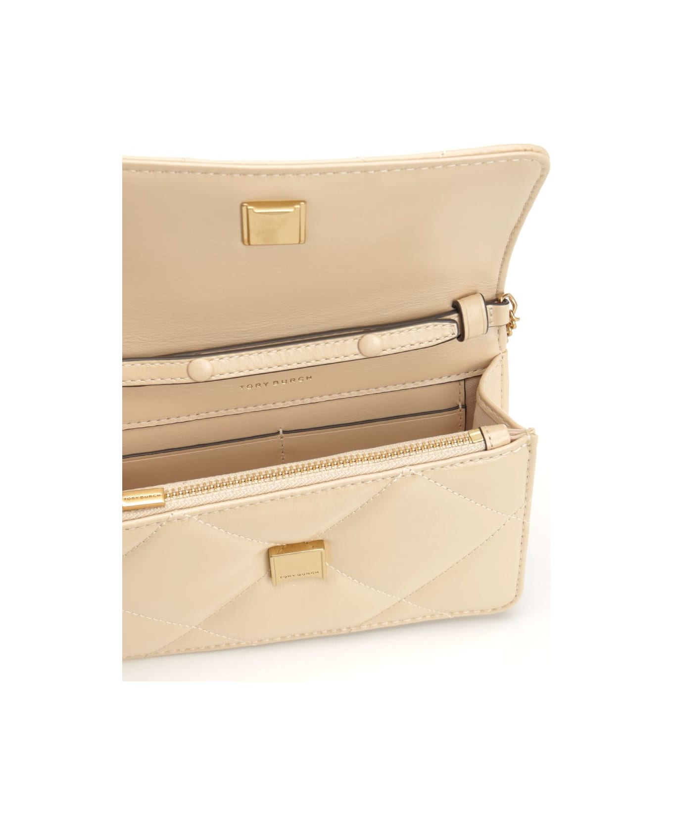 Tory Burch 
kira
 Mini Wallet - BEIGE