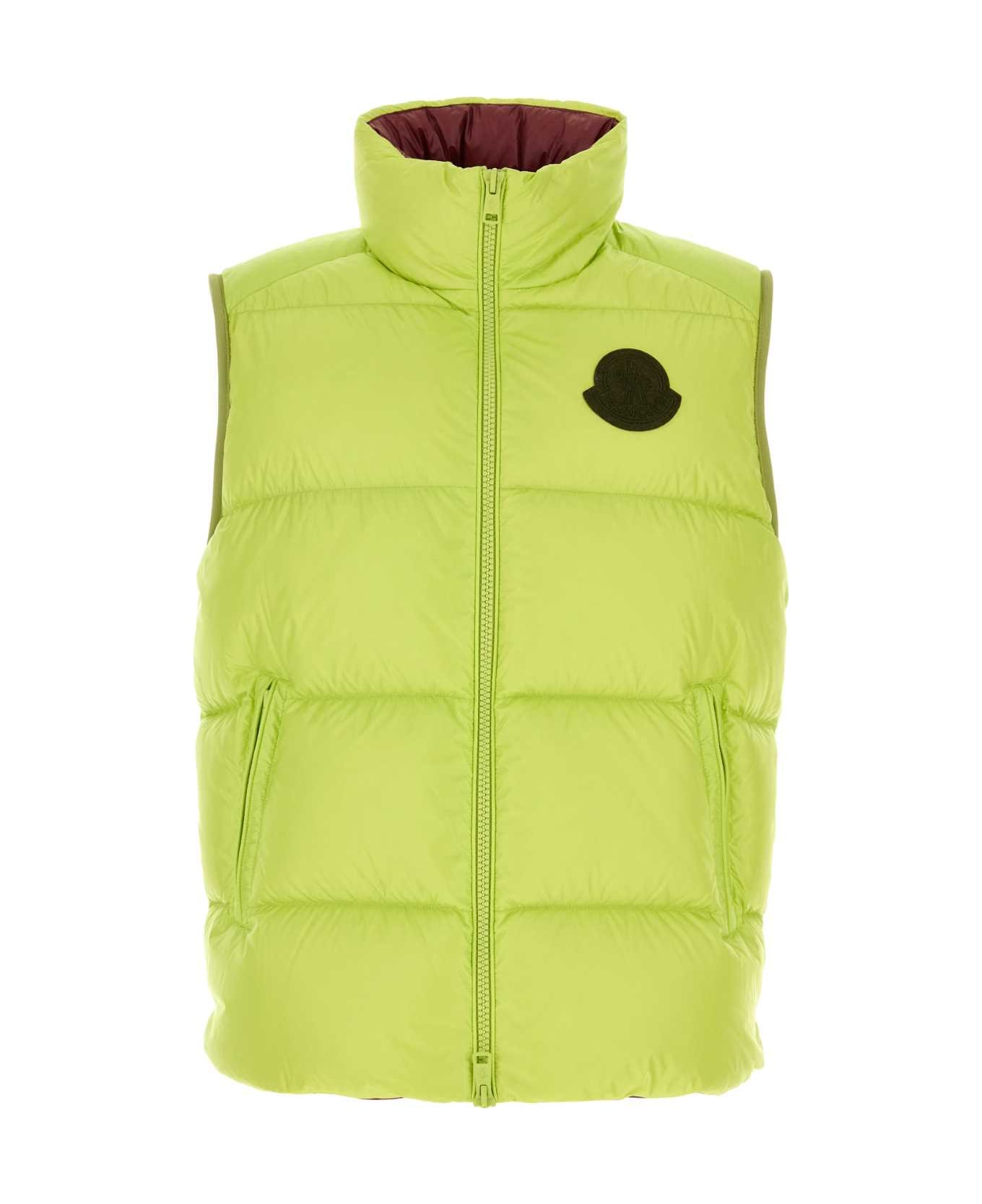 Moncler Fluo Yellow Nylon Sumido Down Jacket - 8B4