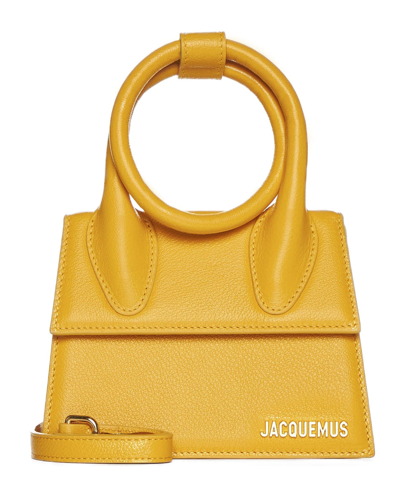 Jacquemus Le Chiquito Noeud Coiled Handbag - Dark orange